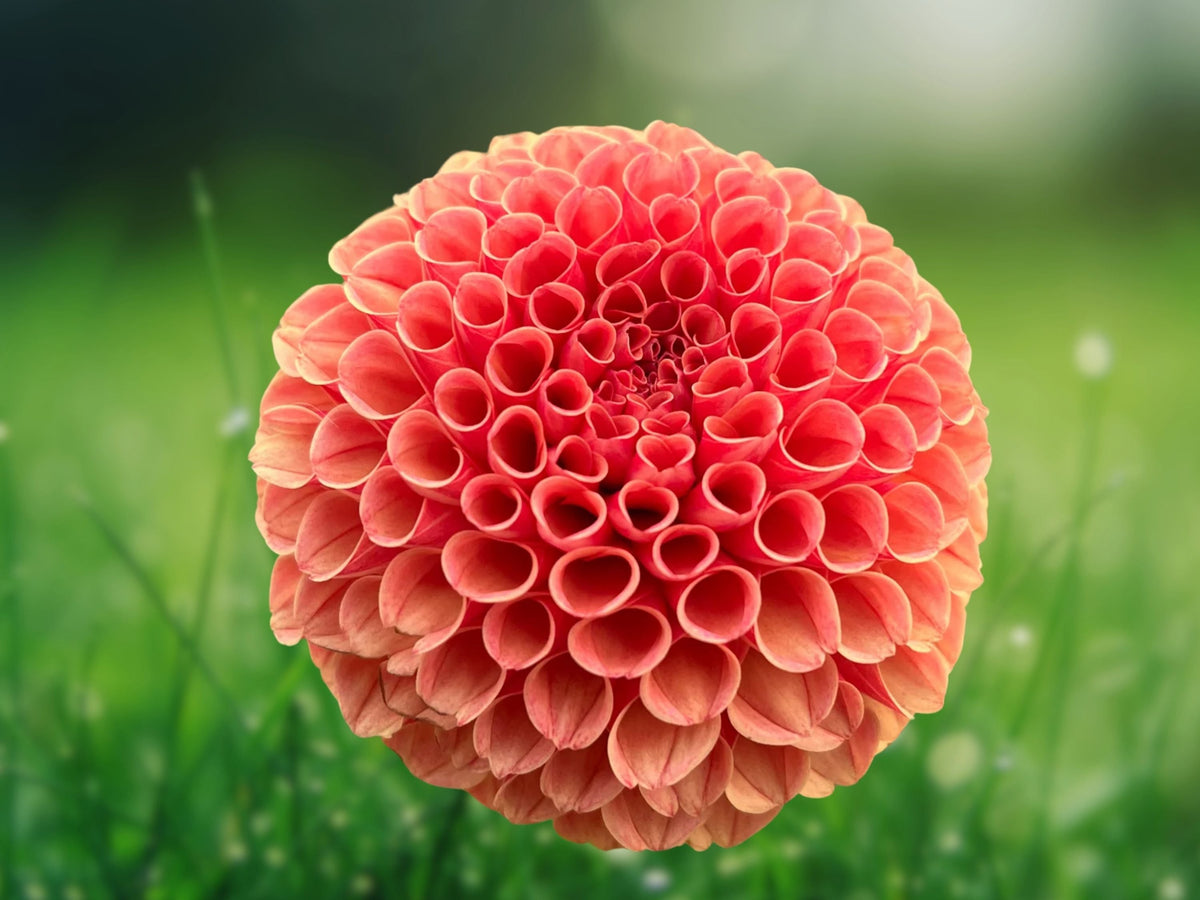 25 Seeds Dahlia Pinnata Orange Red Blooms Perennial Easy Grow Ornamental Garden Flower