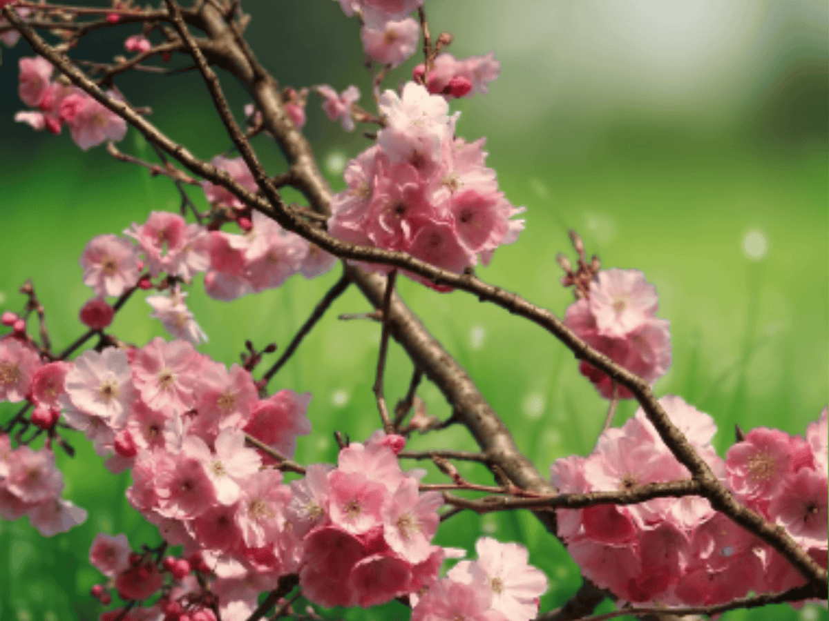 5 Seeds Prunus serrulata Flowering Cherry Tree Ornamental Bonsai