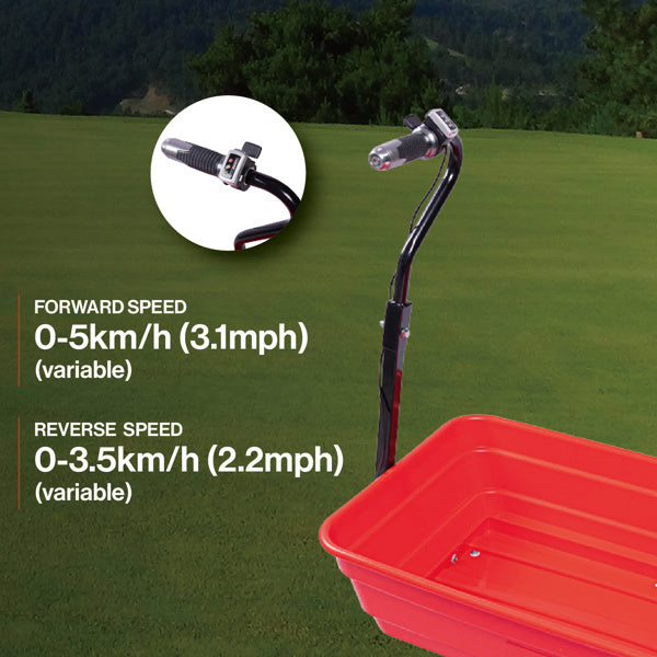 wheelbarrow electric Hassle-free assemble: this utility cart's durable steel frame is easy to Assemble while the sturdy poly tub is easy to clean and rust-resistant electric garden cart