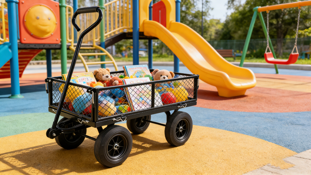 Solid Wheels Garden Cart Wagon