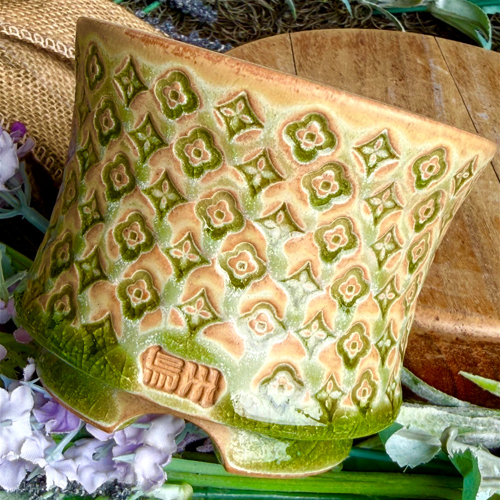 WS-0062 Artisan Handcrafted Pottery Planter Pot - Pot Rim Diameter: ~3"