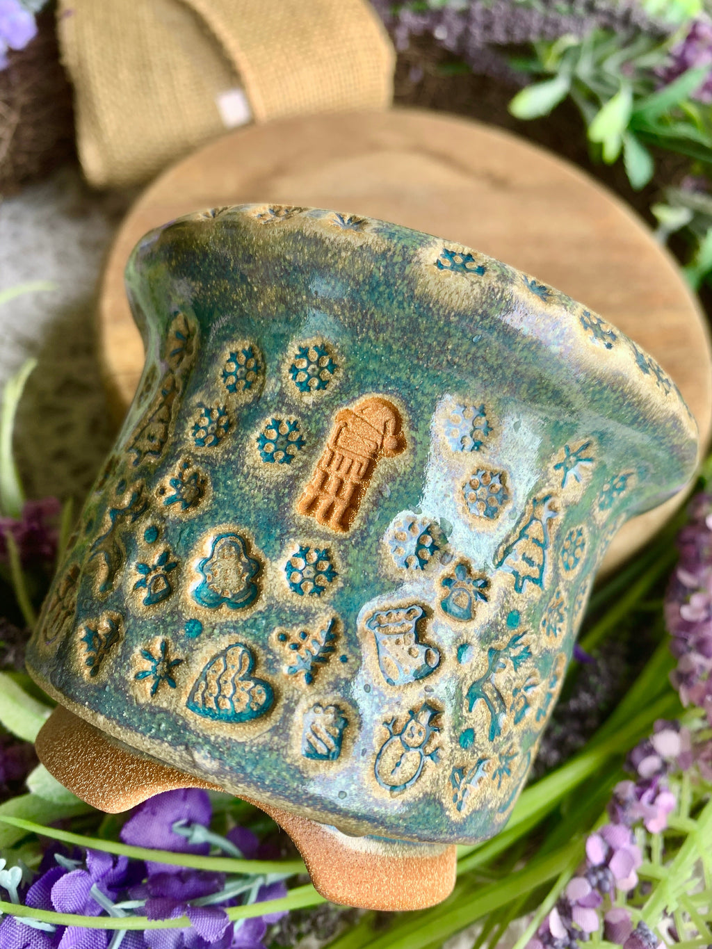 WS0003 Premium Handmade Ceramic Planter Pot - Pot rim diameter: 3"