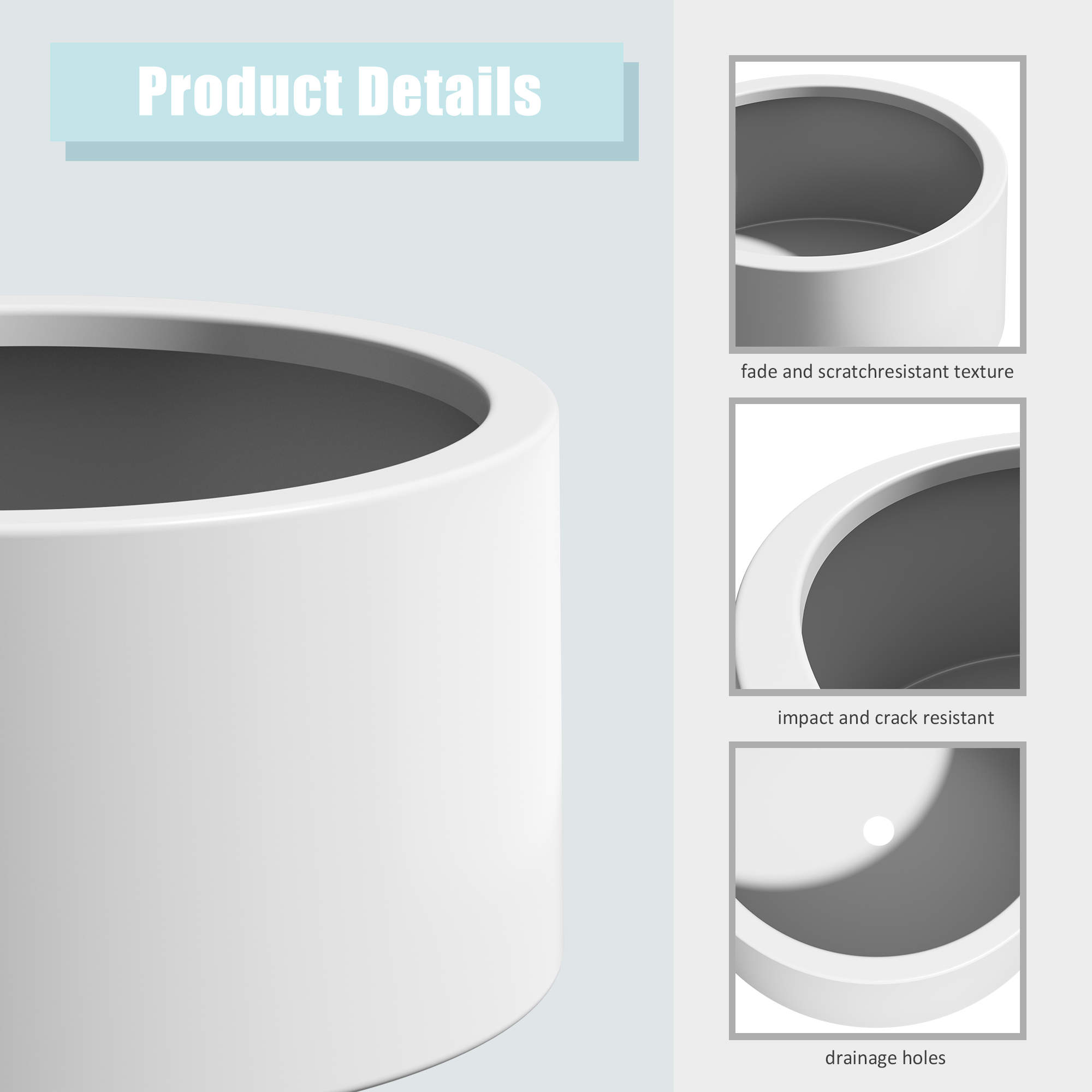 Heavy Duty Corten Steel Round Raised Garden Bed Kit – 15.5' Dia. x 12' H. – Pre-Rusted Metal Planter Box for Vegetables, Flowers, Herbs – White – Ideal for Outdoor Gardening