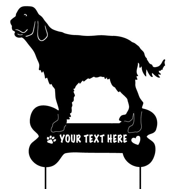 English Setter Garden Stake or Wall Hanging
