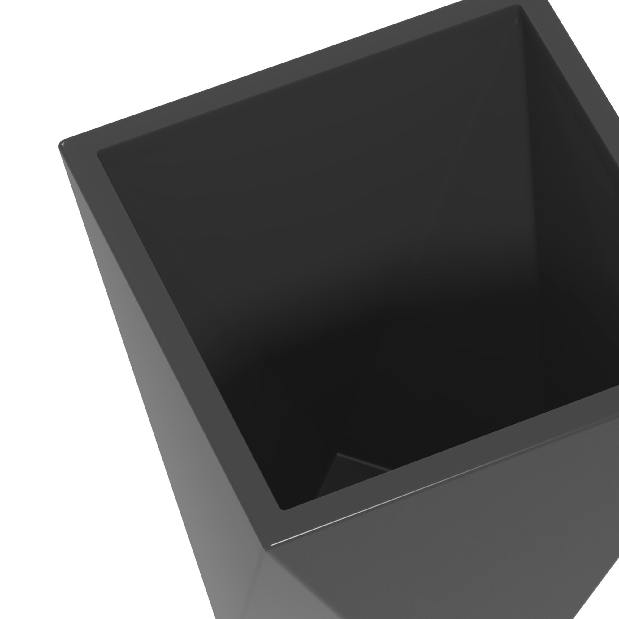 Outsunny Modern Tall Planters Set of 3 with Stackable Design, Drainage Holes, Gray MgO, Various Sizes