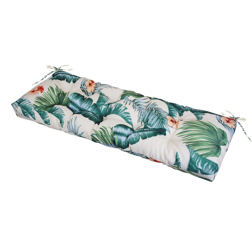 Bench Seat Cushion For Indoor Outdoor Furniture Non Slip Long Chair Cushion with Ties Strap Waterproof Swing Cushion 51.18x19.68IN For Garden Patio Ba