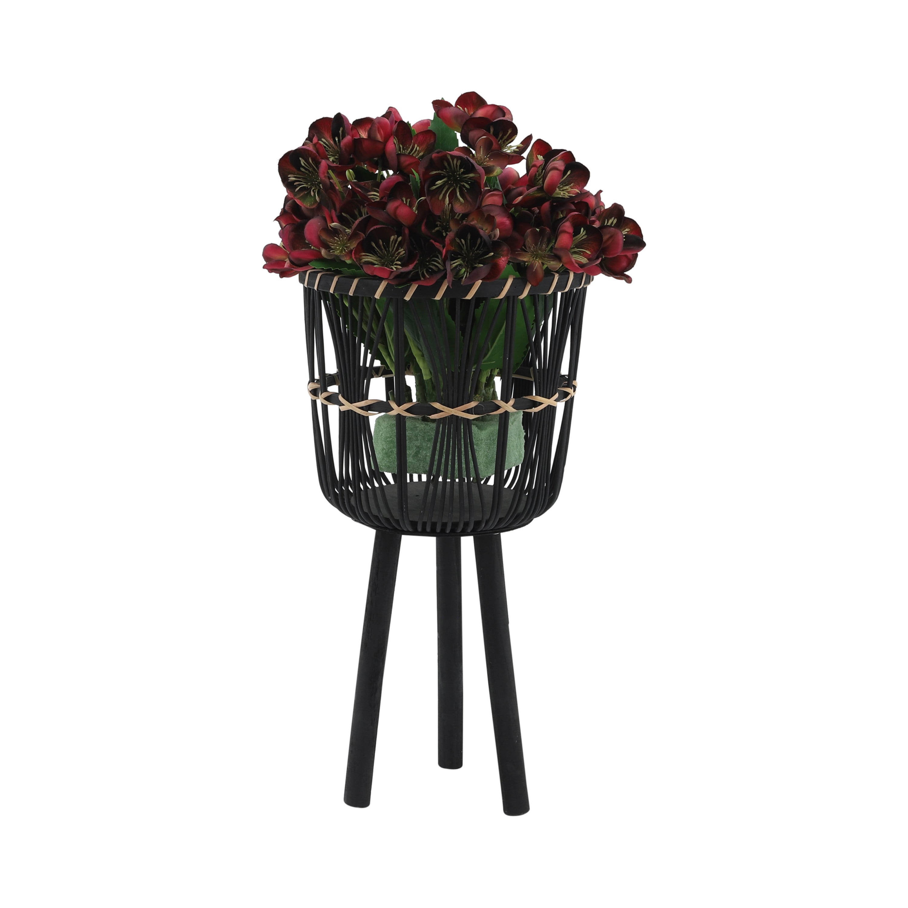 S/3 BAMBOO PLANTERS 11/13/15', BLACK
