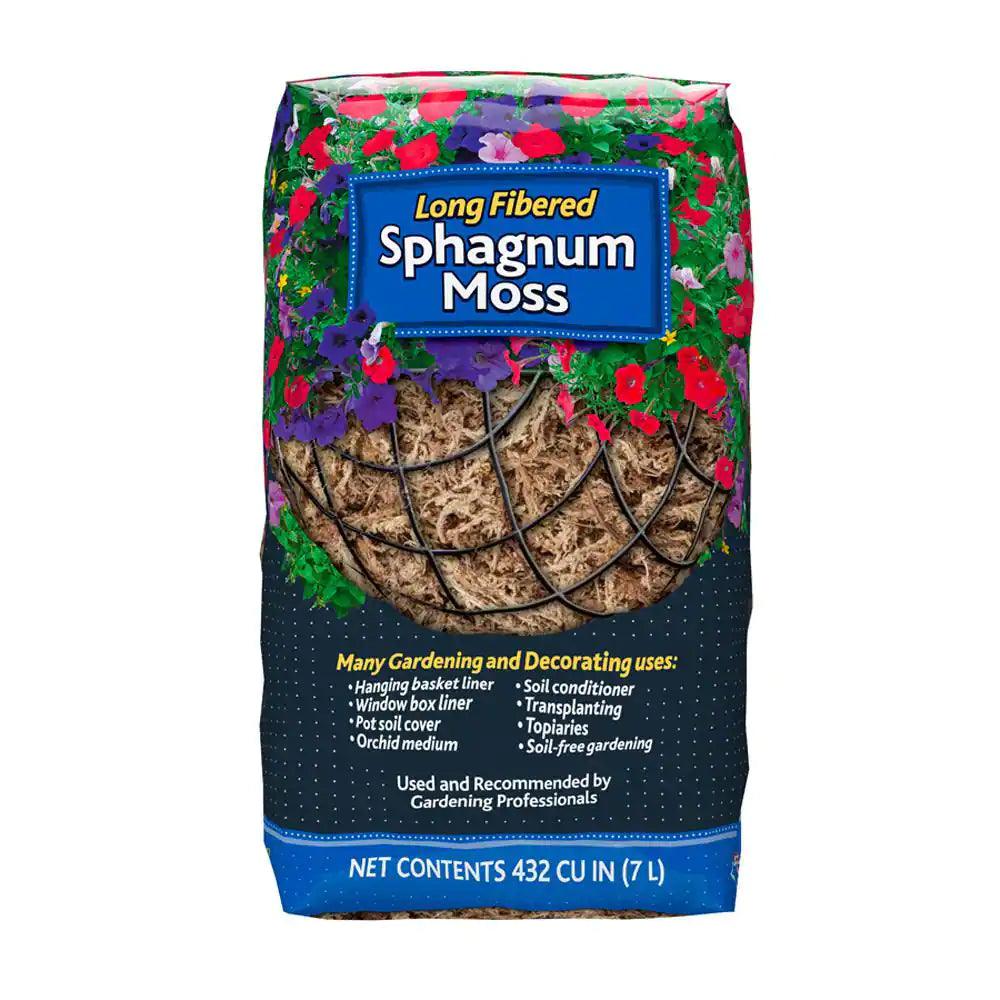 Long Fibered Sphagnum Moss 432 Cu. In.