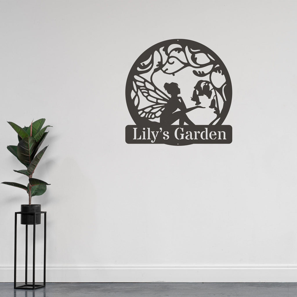 Fairy Garden Customizable Metal Sign
