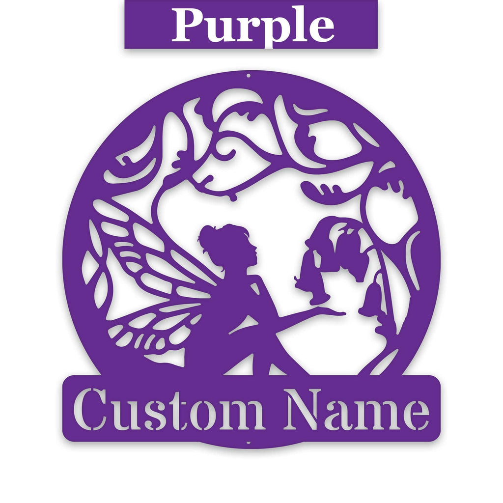 Fairy Garden Customizable Metal Sign