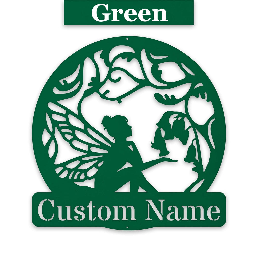 Fairy Garden Customizable Metal Sign