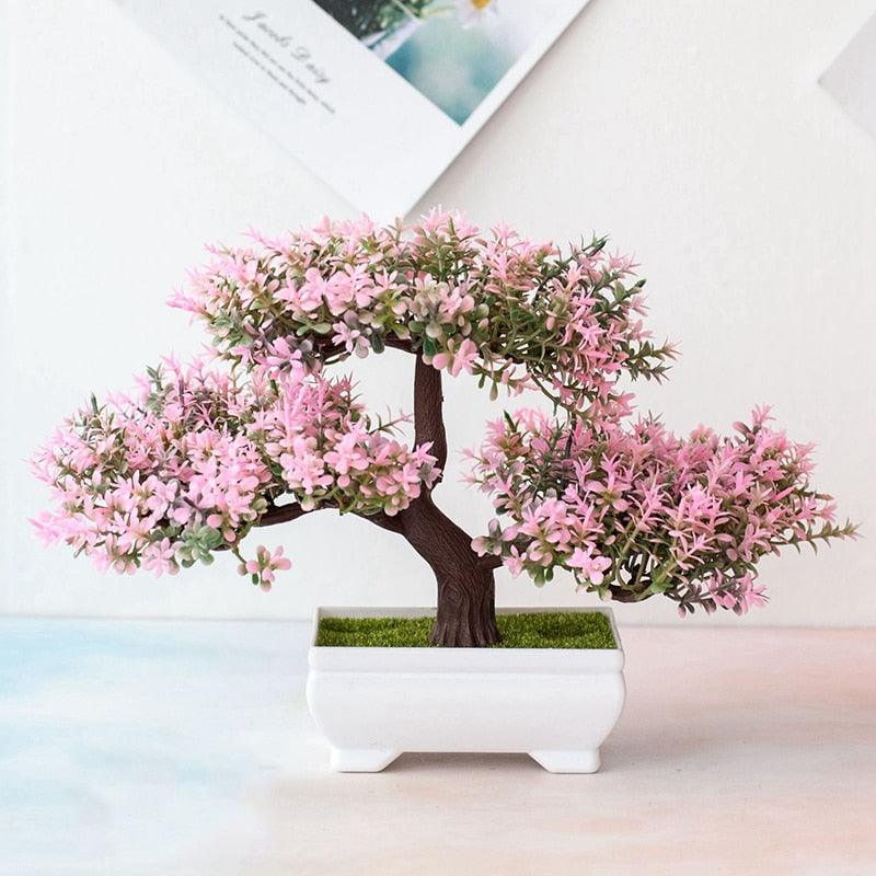 Fake Artificial Pot  Bonsai Potted Simulation Table Ornaments For Garden Party Hotel Office Decor Fake Flowers Arrangements for Home Decoration