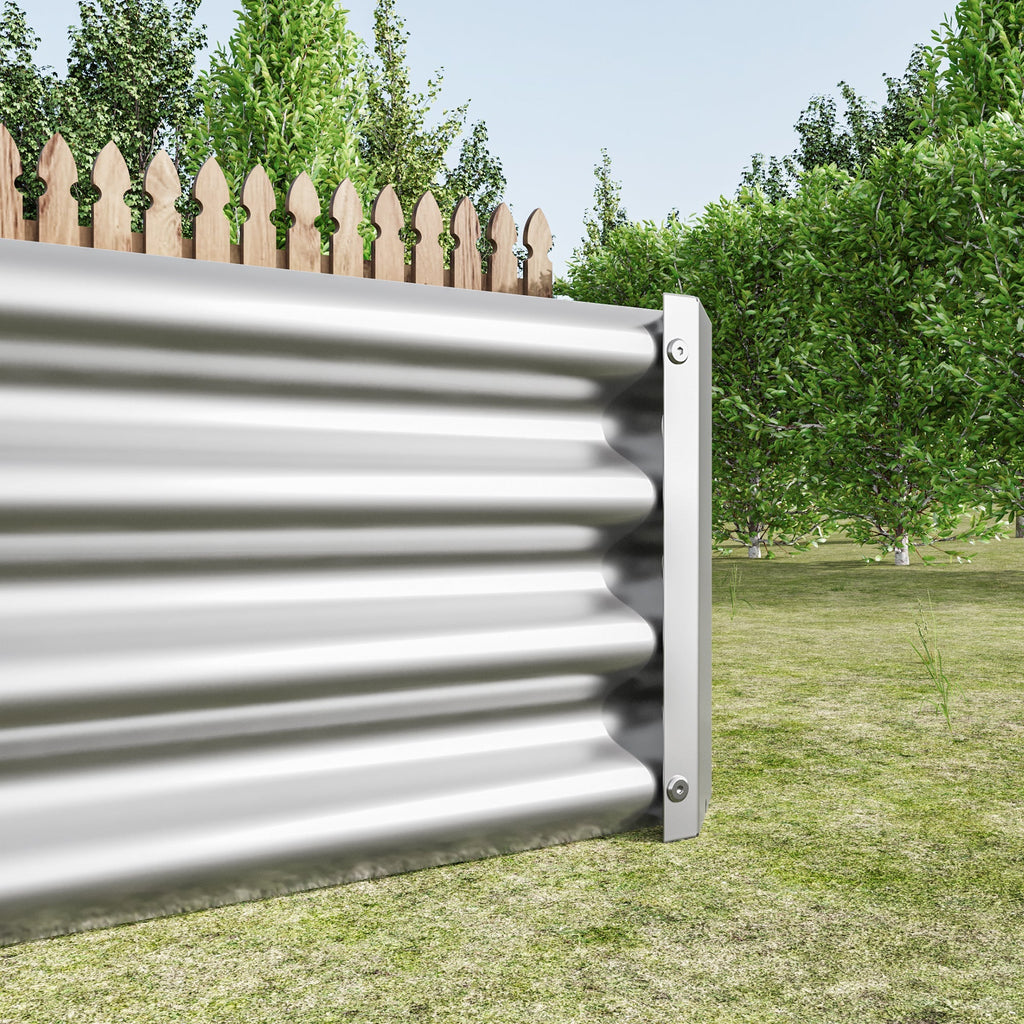 Raised Garden Bed Kit - Metal Raised Bed Garden 7.6x3.7x0.98ft