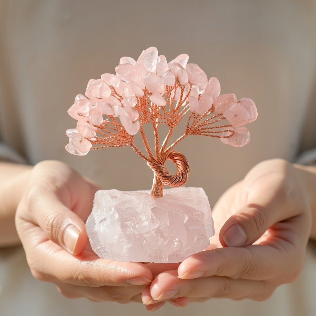 You Are Loved - Rose Quartz Feng Shui Tree