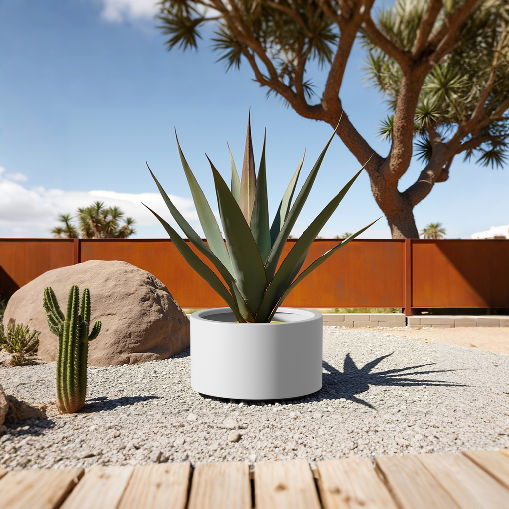 Heavy Duty Corten Steel Round Raised Garden Bed Kit – 15.5' Dia. x 12' H. – Pre-Rusted Metal Planter Box for Vegetables, Flowers, Herbs – White – Ideal for Outdoor Gardening