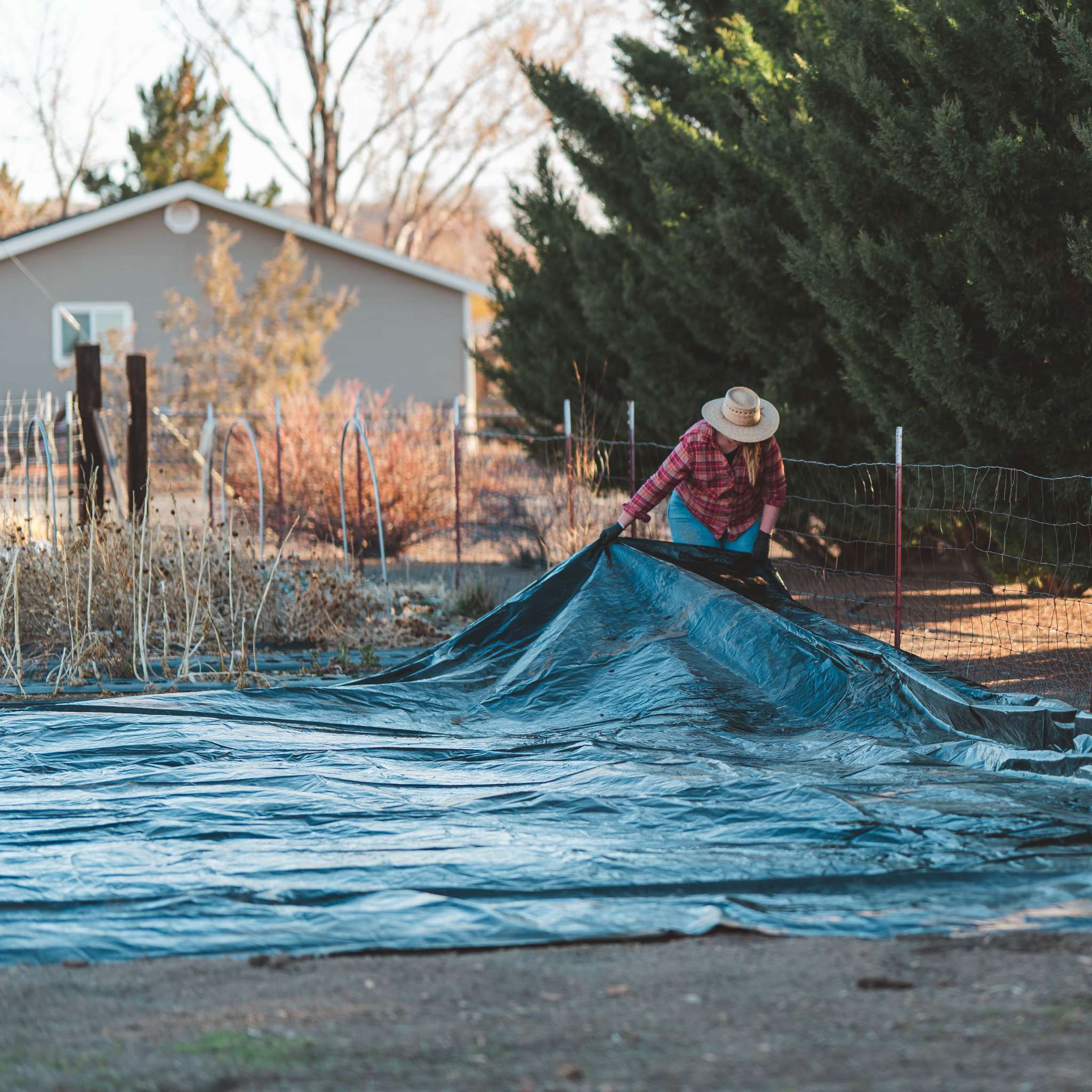 Silage Tarp - 6 mil Reversible Black & White