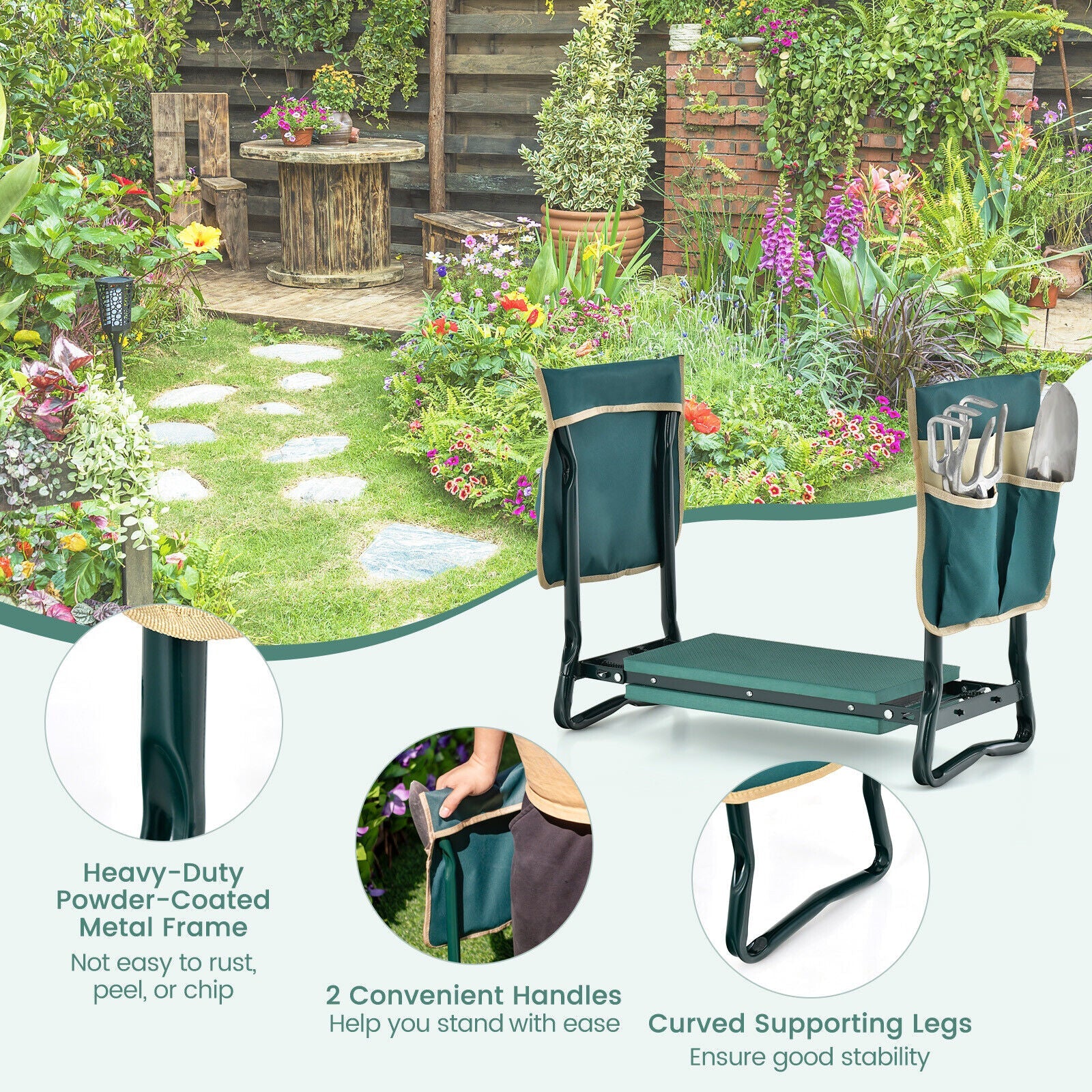 Folding Garden Kneeler and Seat