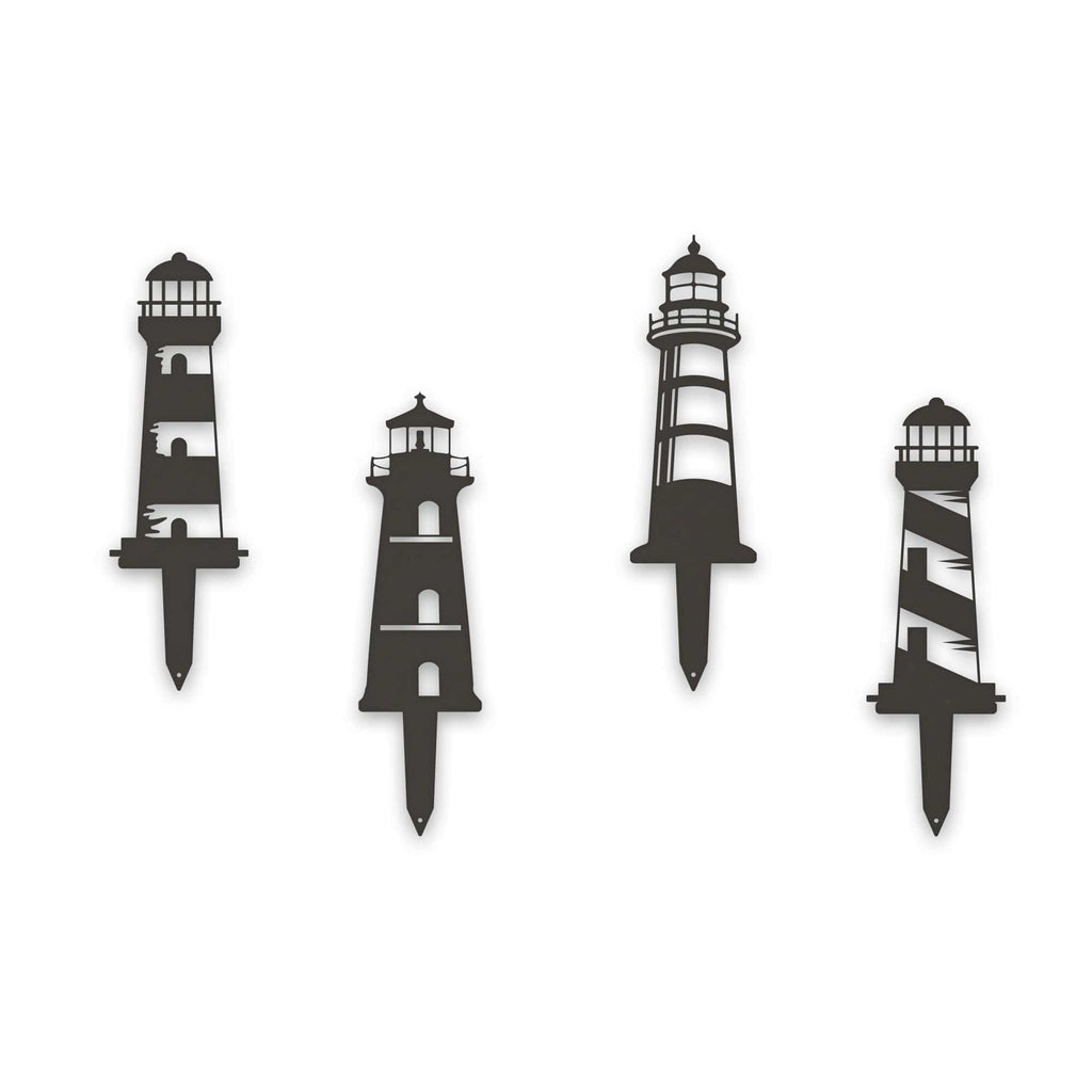 Garden Stake Set of 4 Lighthouses