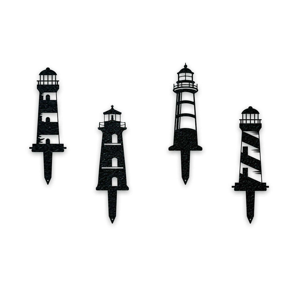 Garden Stake Set of 4 Lighthouses