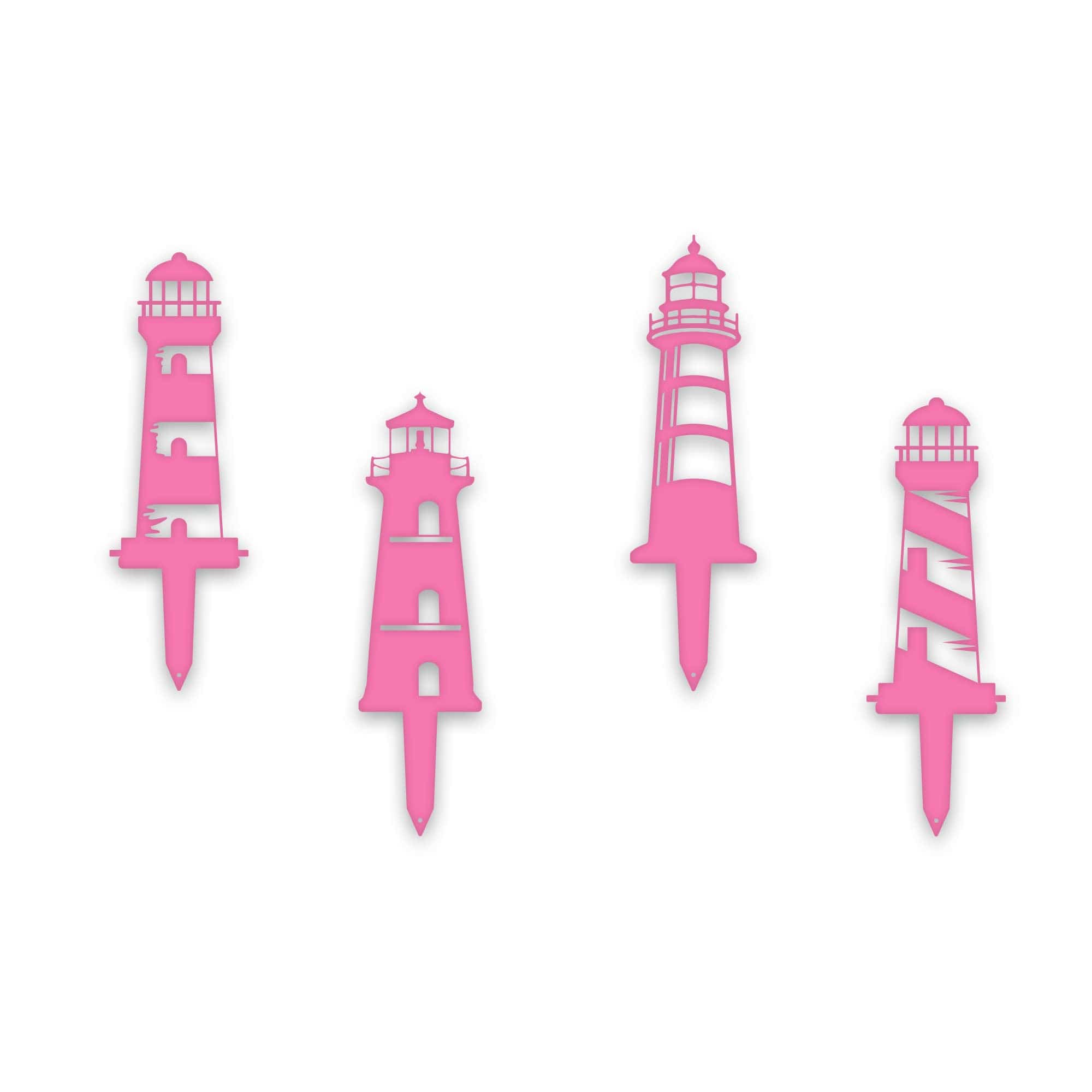Garden Stake Set of 4 Lighthouses