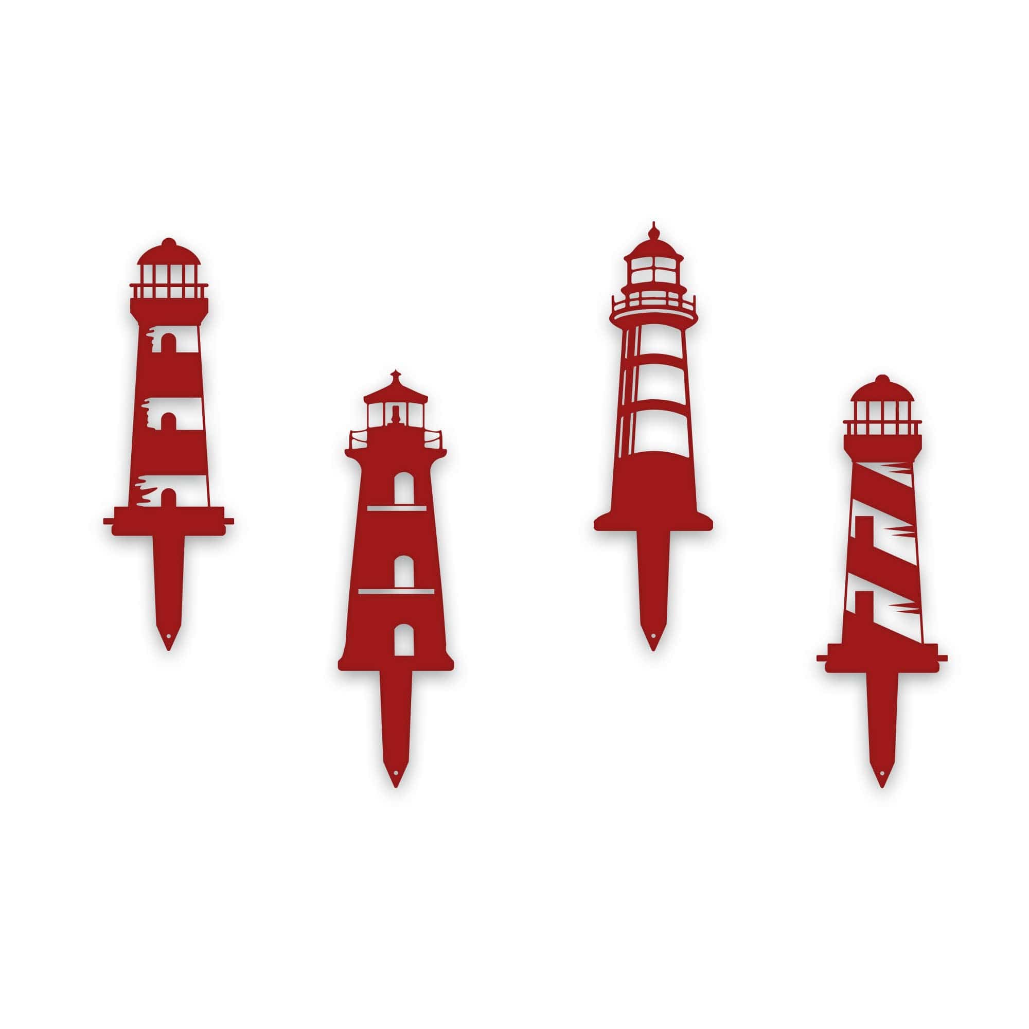 Garden Stake Set of 4 Lighthouses