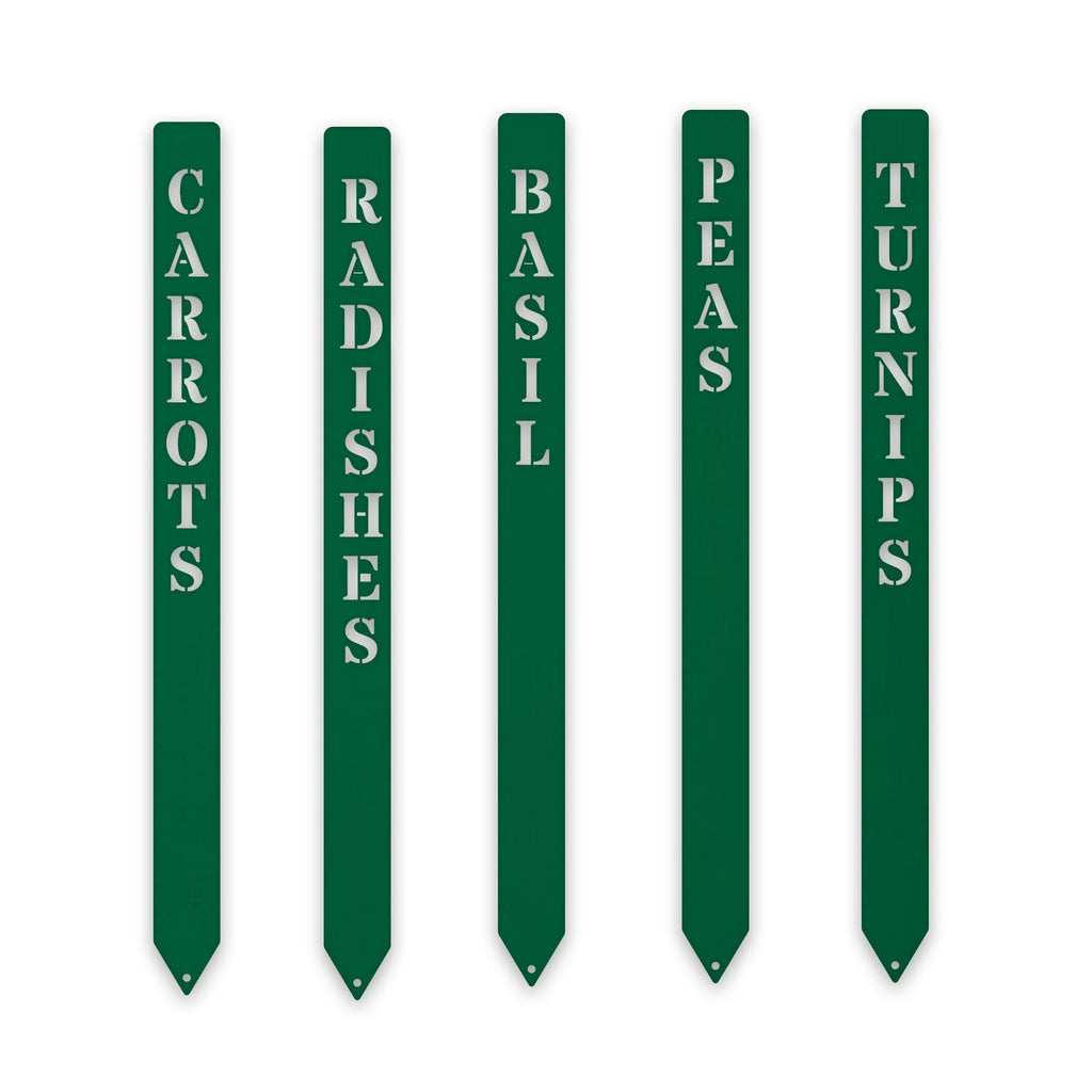 Gourmet Vegetable Stakes - Set of 5 - Custom Names and Colors