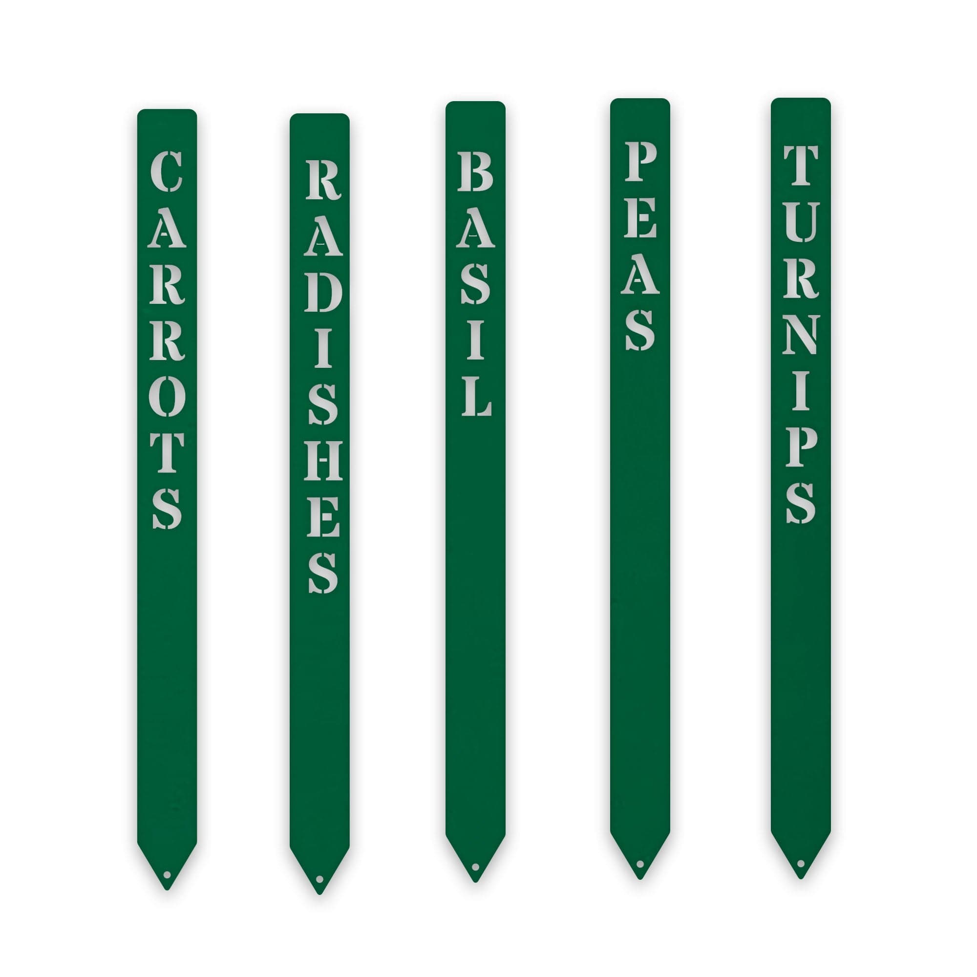 Gourmet Vegetable Stakes - Set of 5 - Custom Names and Colors