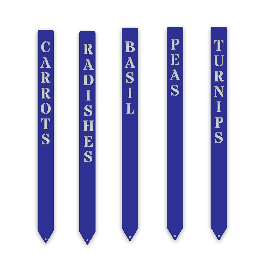 Gourmet Vegetable Stakes - Set of 5 - Custom Names and Colors