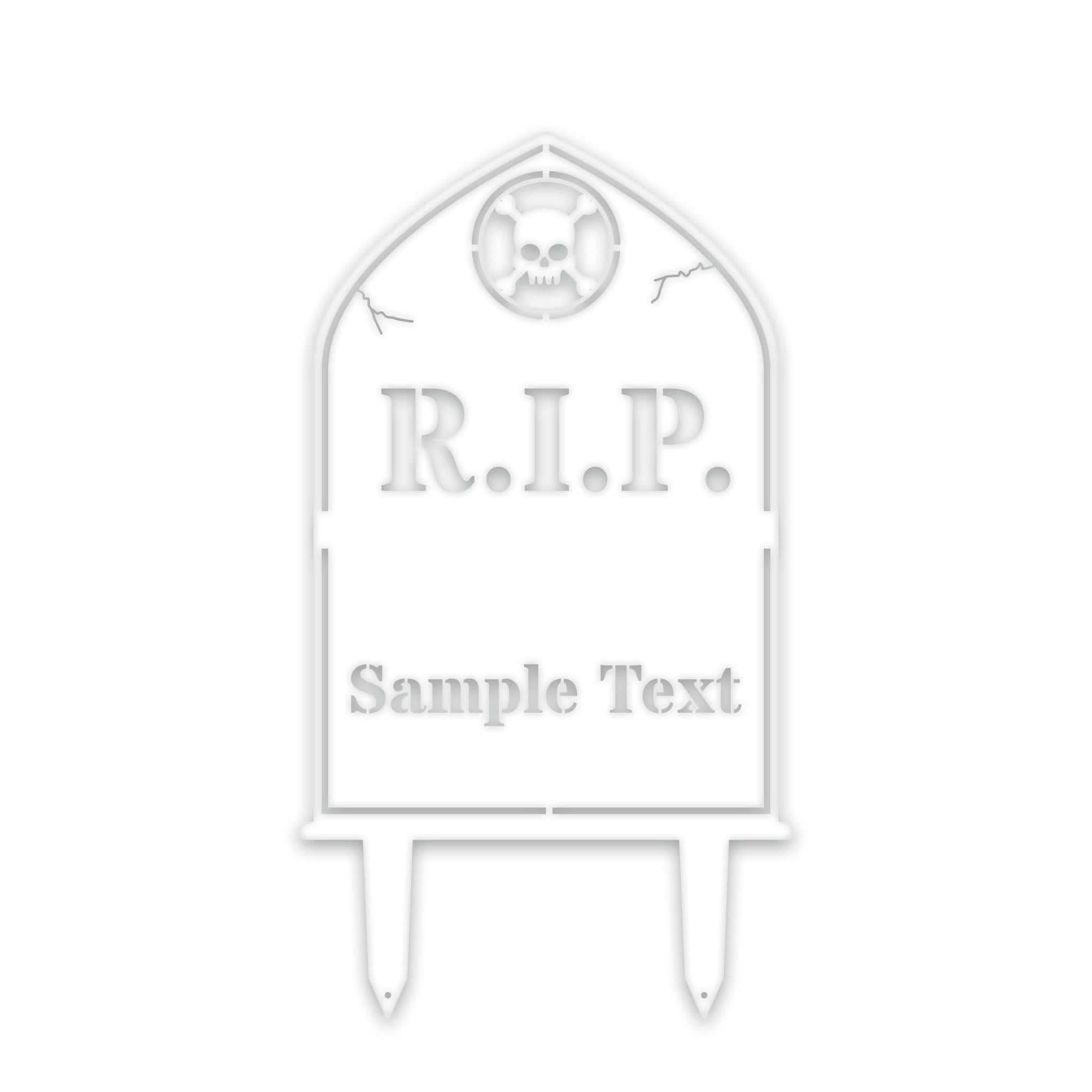 HALLOWEEN Personalized RIP Grave Marker Yard Stake