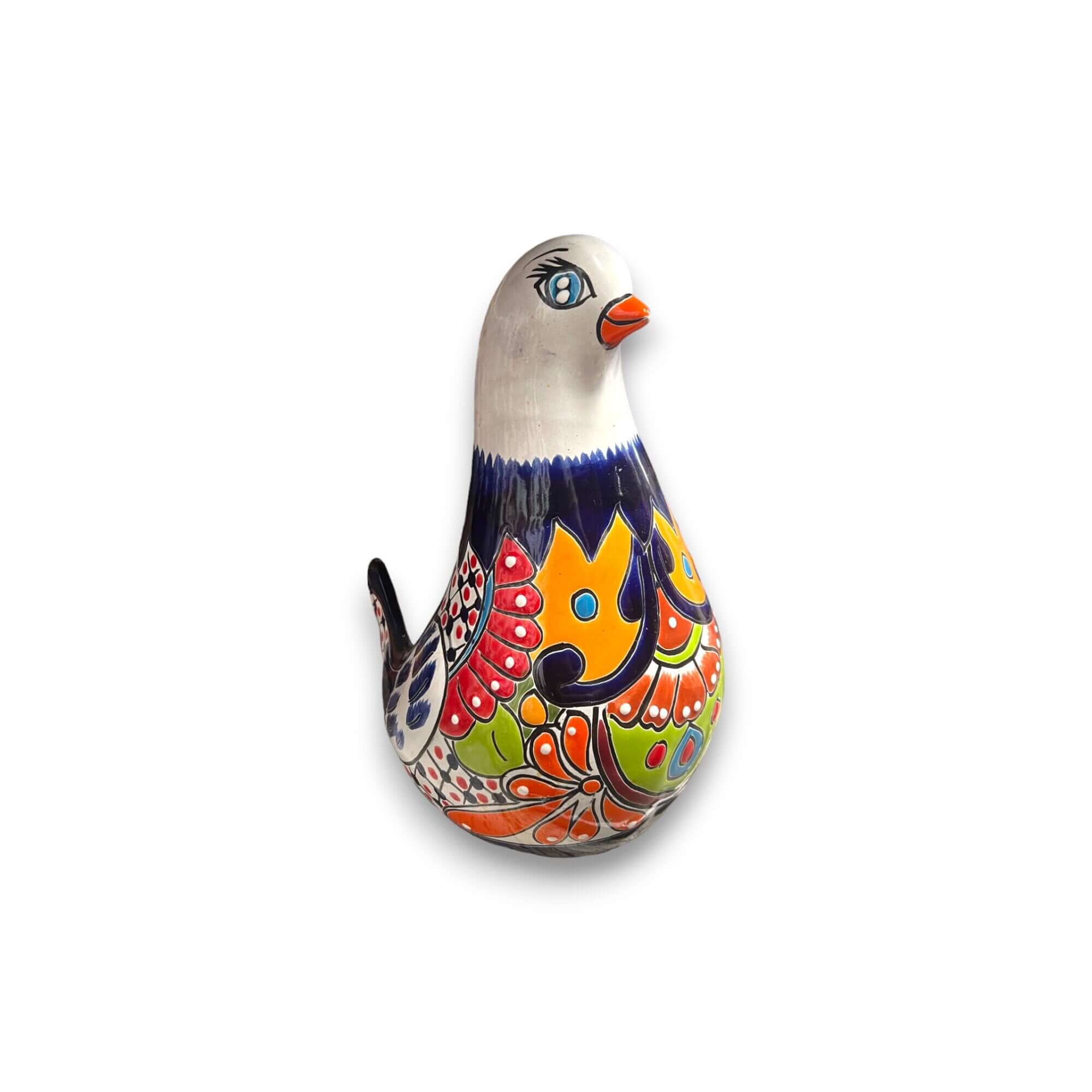 Talavera Dove Planter | Handcrafted Mexican Ceramic Bird Statue