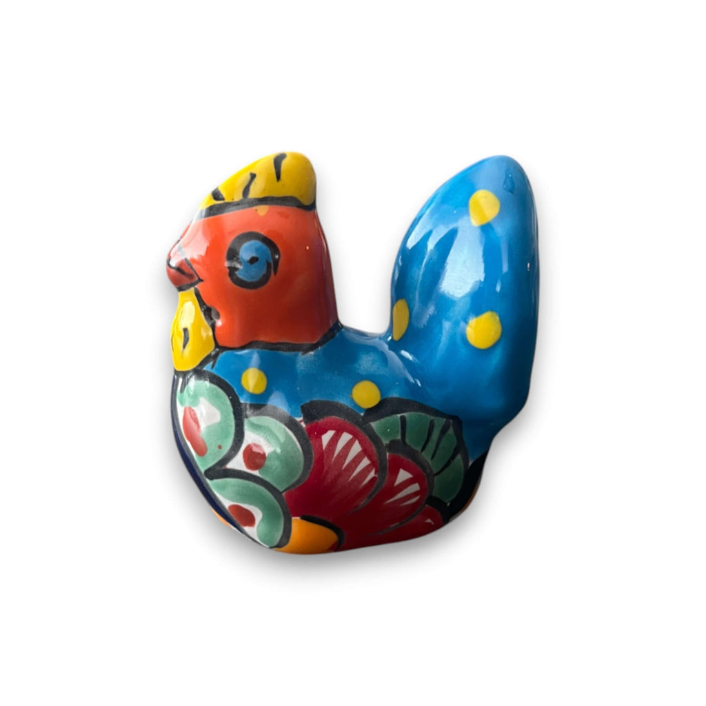 Small Talavera Chicken Pot Hanger | Handmade Mexican Garden Decor