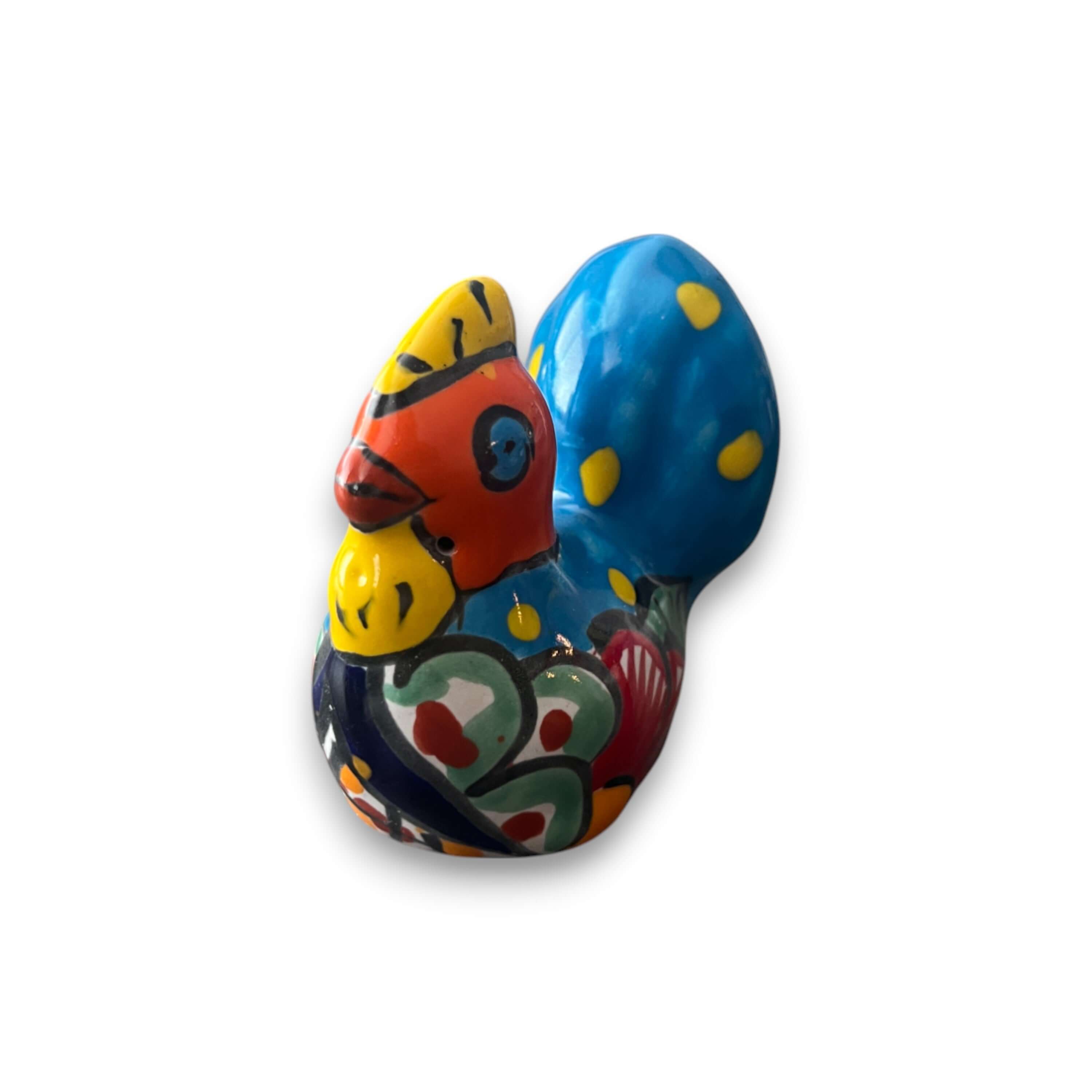 Small Talavera Chicken Pot Hanger | Handmade Mexican Garden Decor