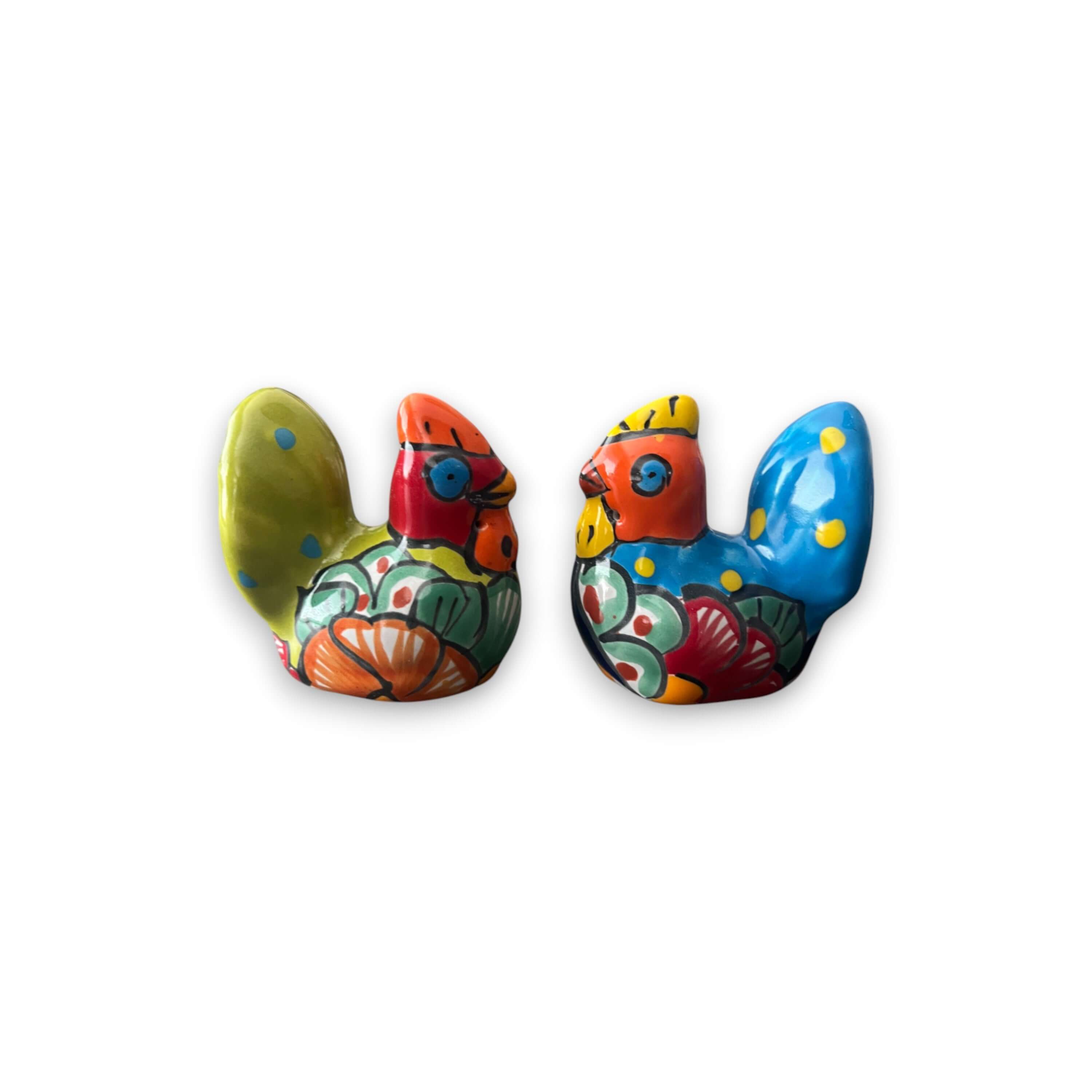 Small Talavera Chicken Pot Hanger | Handmade Mexican Garden Decor