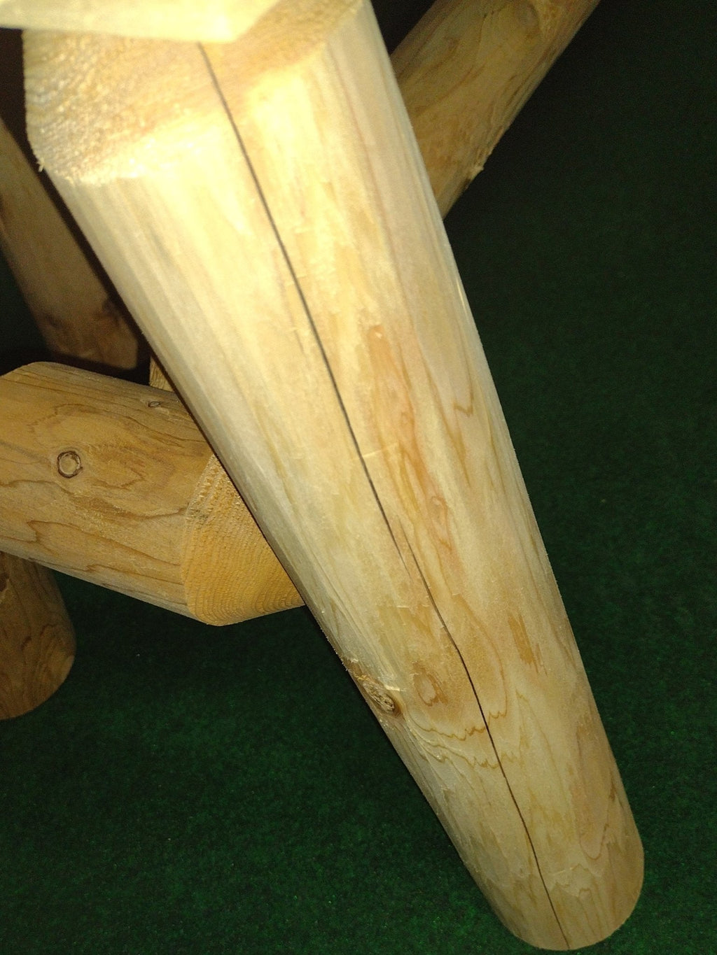 Handmade Wooden Garden Bench with Middle Table