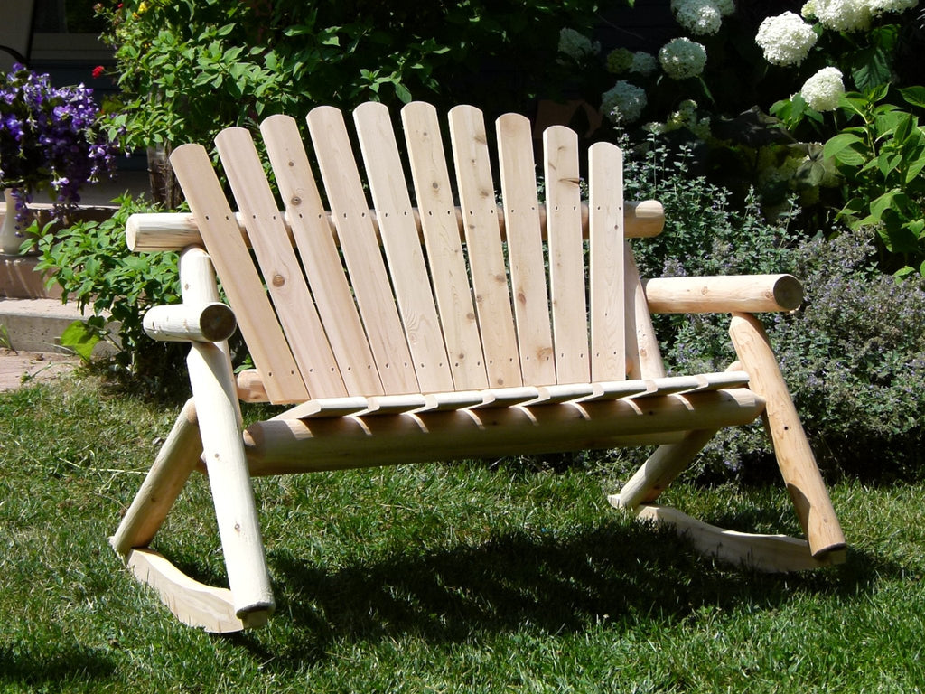 Rocking Wooden Garden Bench