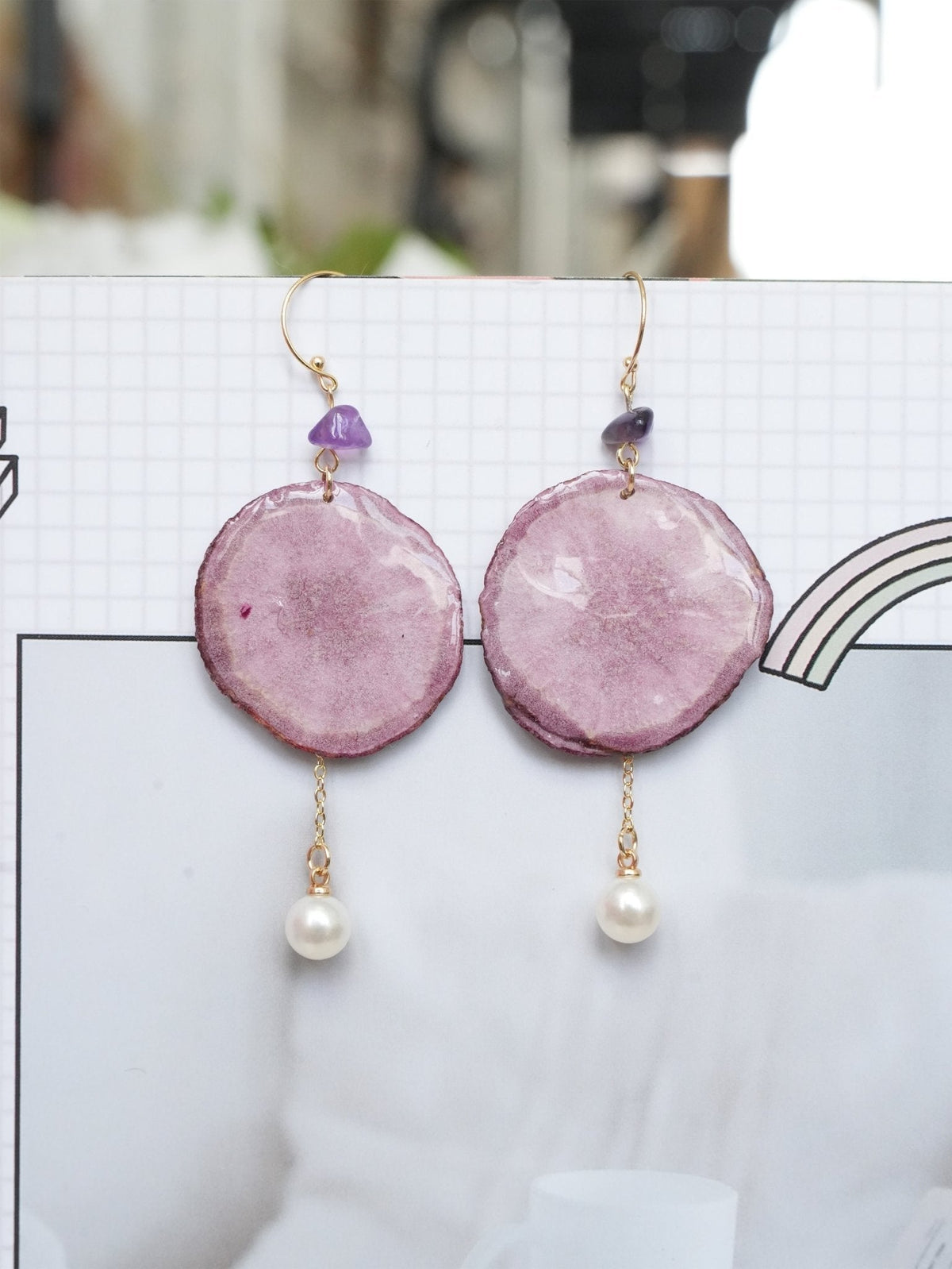 "Harvest Gem" Real Carrot＆Potato Earrings