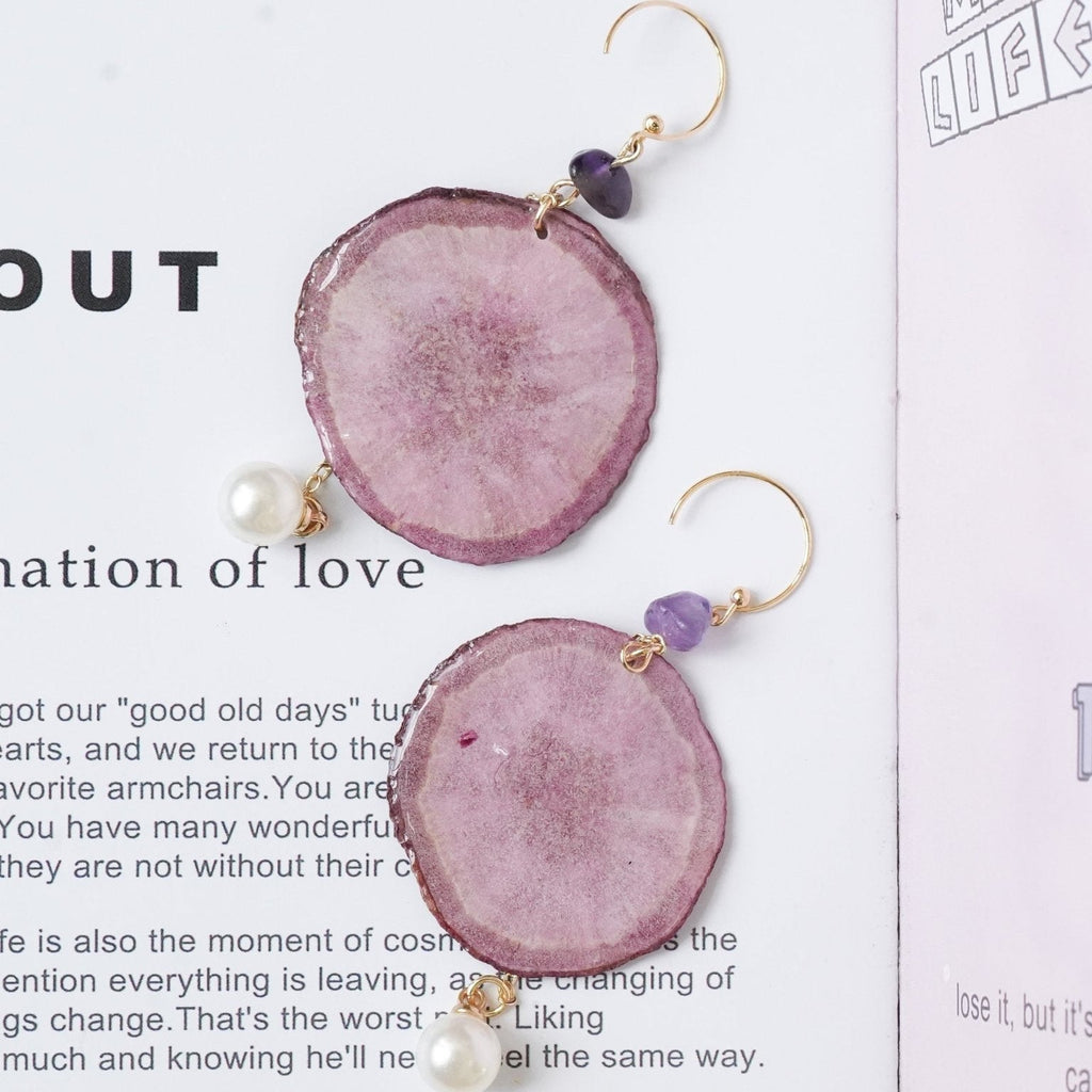 "Harvest Gem" Real Carrot＆Potato Earrings