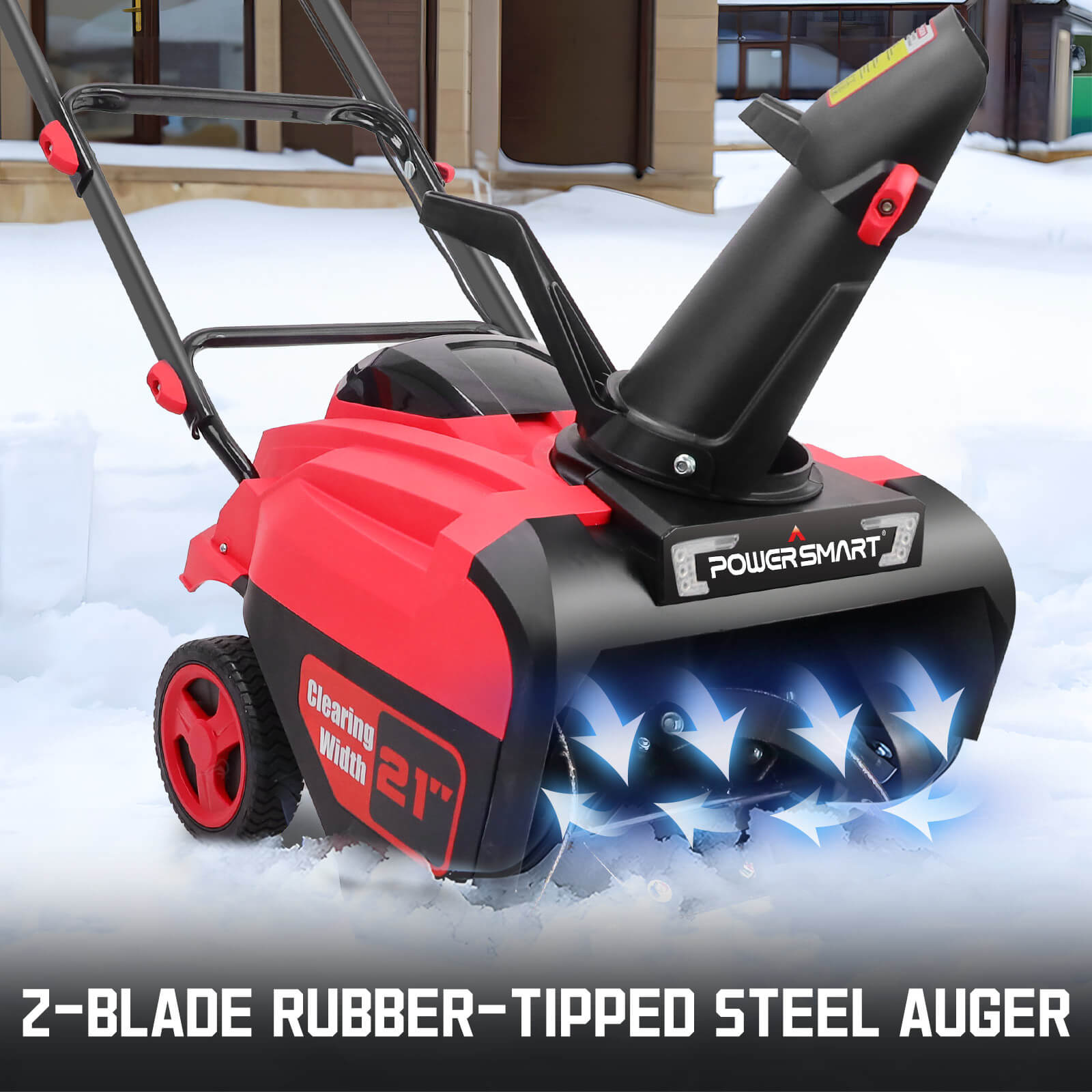 80V 21'' Single Stage Cordless Snow Blower HB2801&HB2802