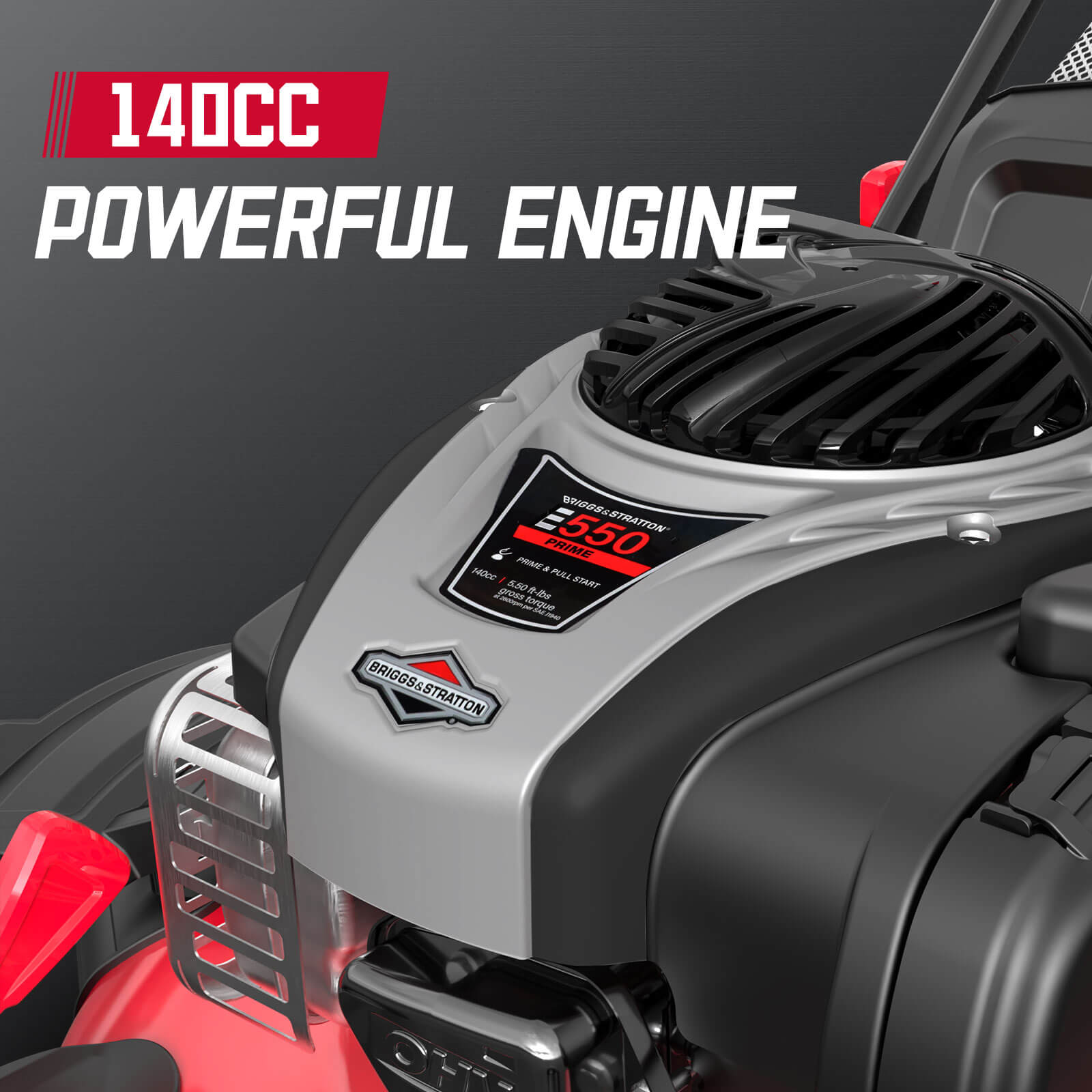 21" 140cc Gas Self-Propelled Lawn Mower with Briggs & Stratton Engine HB8622S