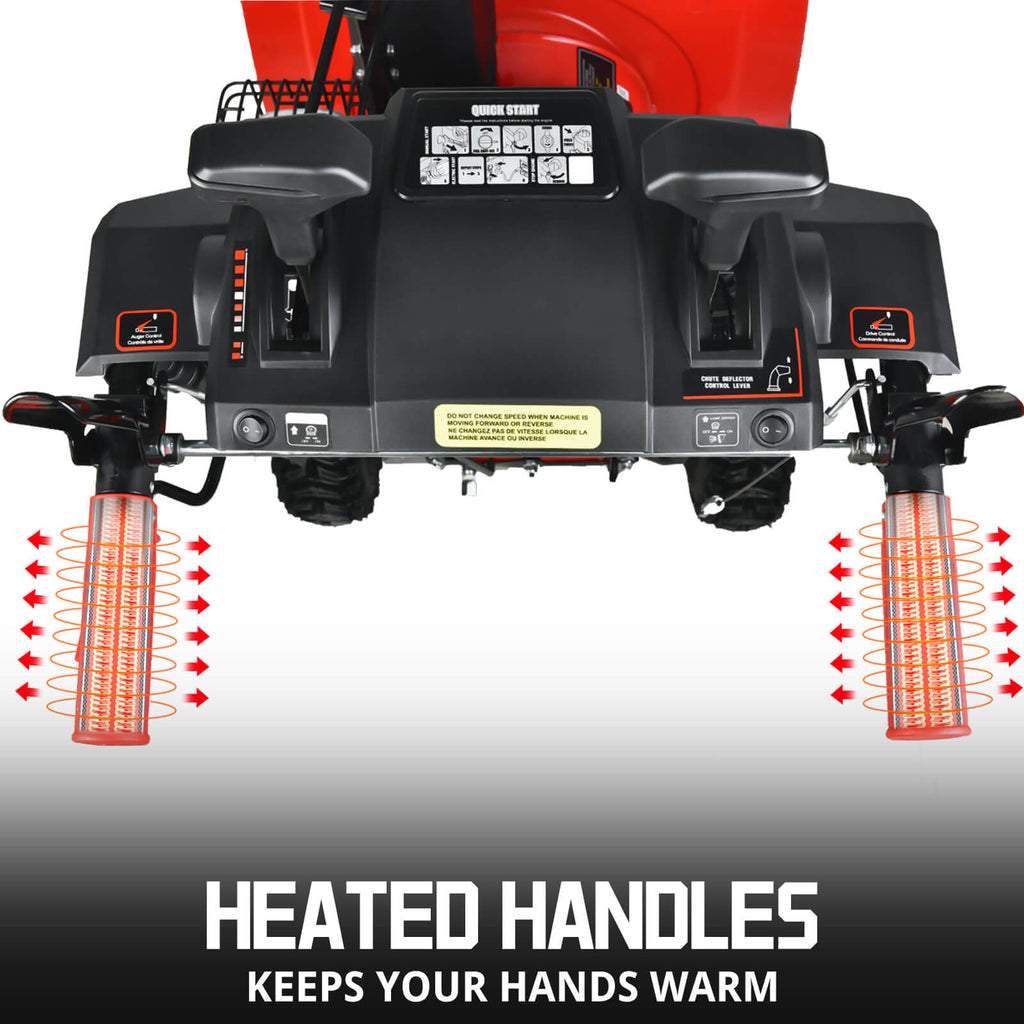 24'' 212cc Heavy-Duty Two Stage Self-Propelled Gas Snow Blower w/ Electric Start & Heated Handle DB7108B