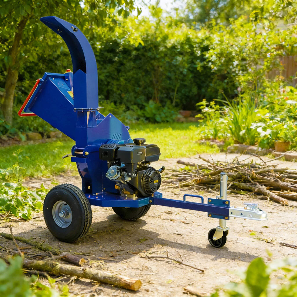 Heavy-Duty 5-Inch 15HP 420CC Gas Towable Wood Chipper Shredder With Recoil Start (SAK51947)