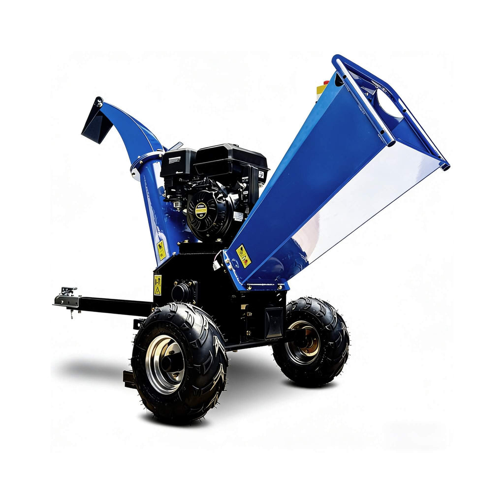 Heavy-Duty 5-Inch 15HP 420CC Gas Wood Chipper Shredder With Electric Start And Tow Hitch (SAK48652)