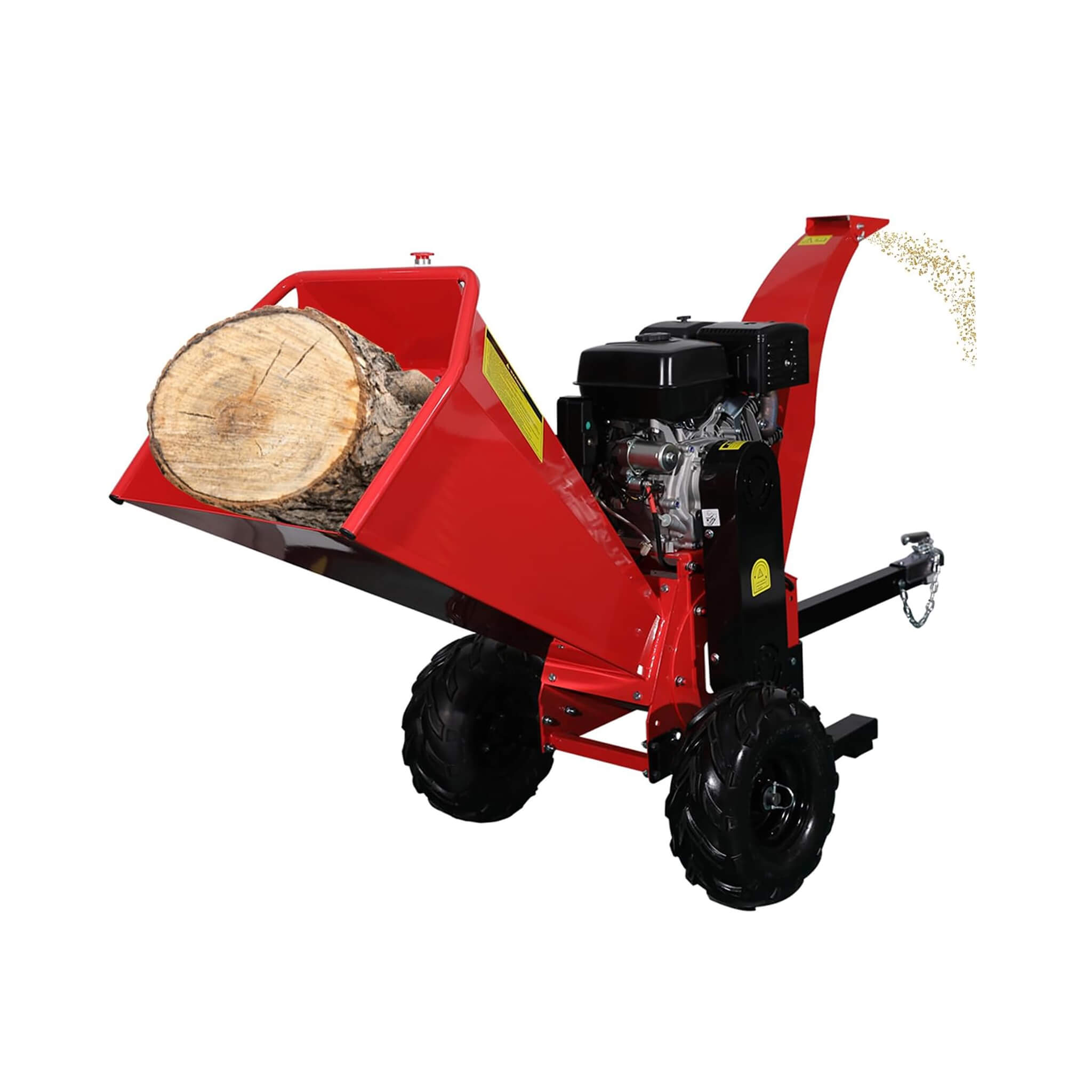 Heavy-Duty 5-Inch 420CC 15HP Towable Gas Wood Chipper Shredder Mulcher (SAK17493)