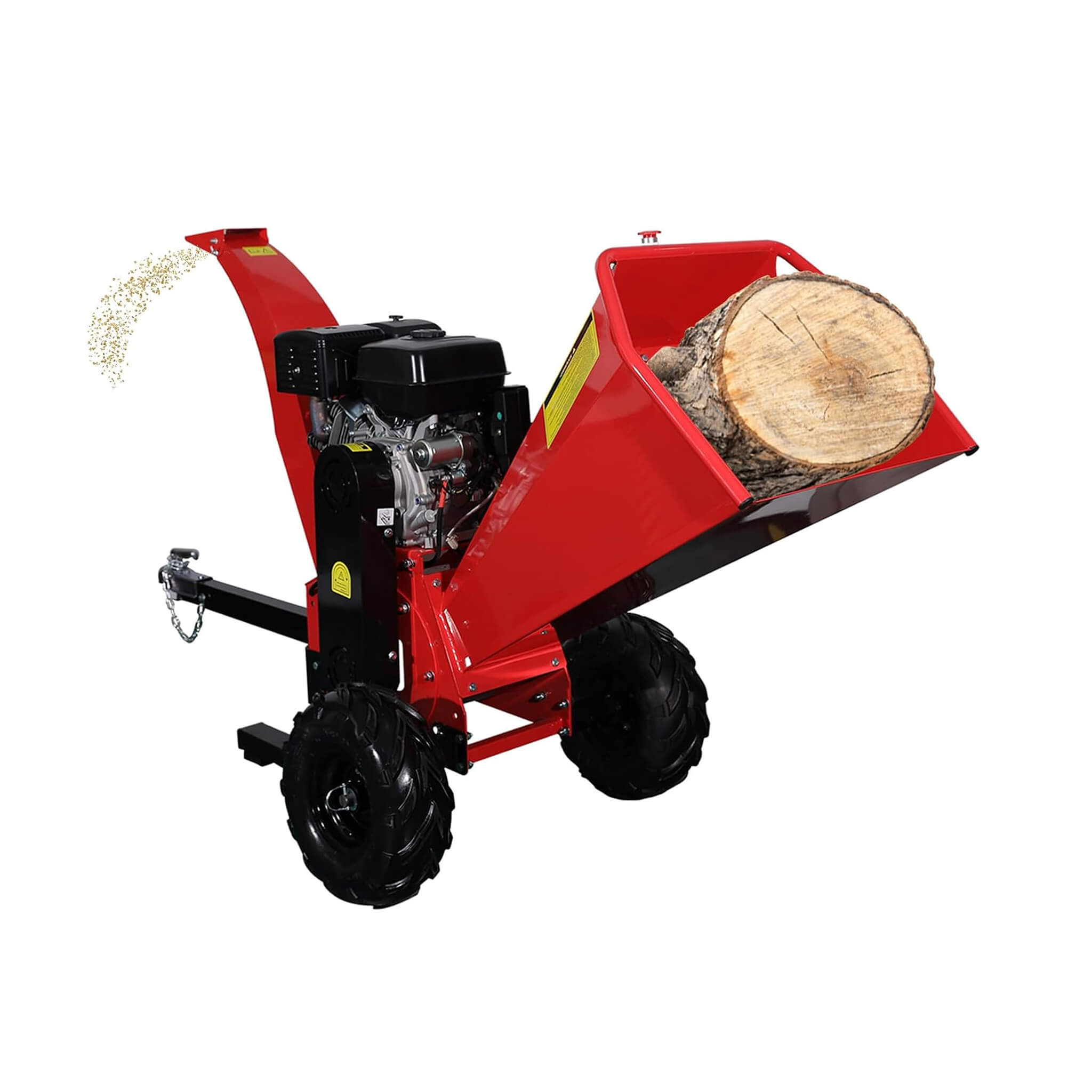 Heavy-Duty 5-Inch 420CC 15HP Towable Gas Wood Chipper Shredder Mulcher (SAK17493)