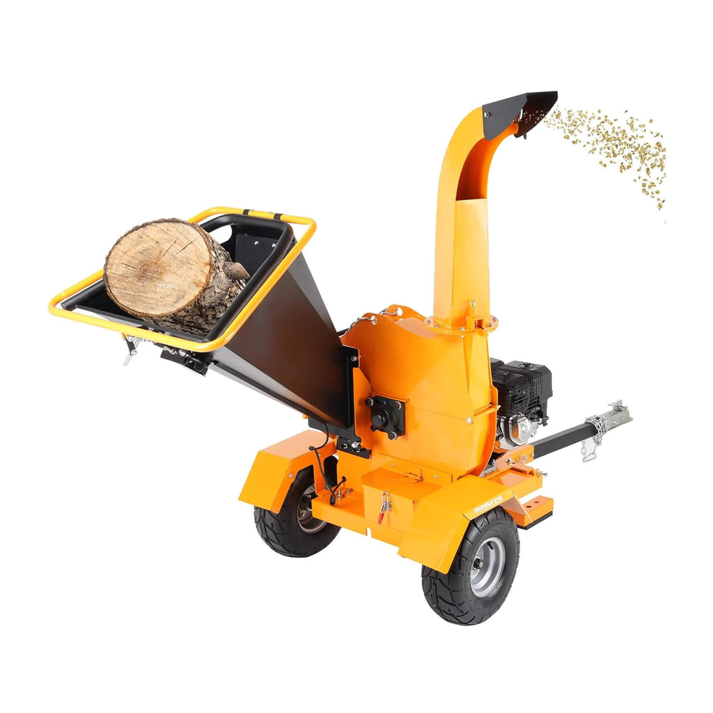 Heavy-Duty 6-Inch 420CC 15HP Towable Gas Wood Chipper Shredder (SAK84602)