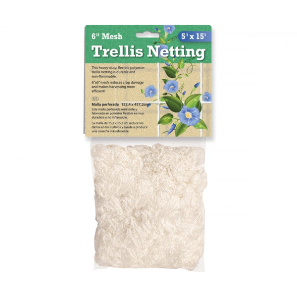 Polyester (soft) Trellis Netting 5' x 15', 6" mesh