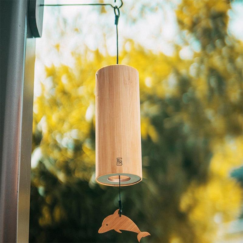 Home Decor Chord Wind Chimes For Outside Handmade Bamboo Wooden Music Outdoor for Relaxing Wind-chime For Home Room Decor Wall Decor Boho Wind-bell Macrame For Garden Wood Indoor / Outdoor Decor