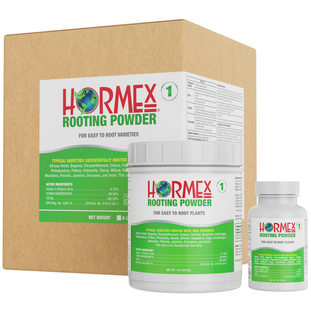 Hormex Rooting Powder #1 (0.10 IBA) - Rooting Hormone for Delicate Houseplants, Garden Herbs & Succulent Cuttings