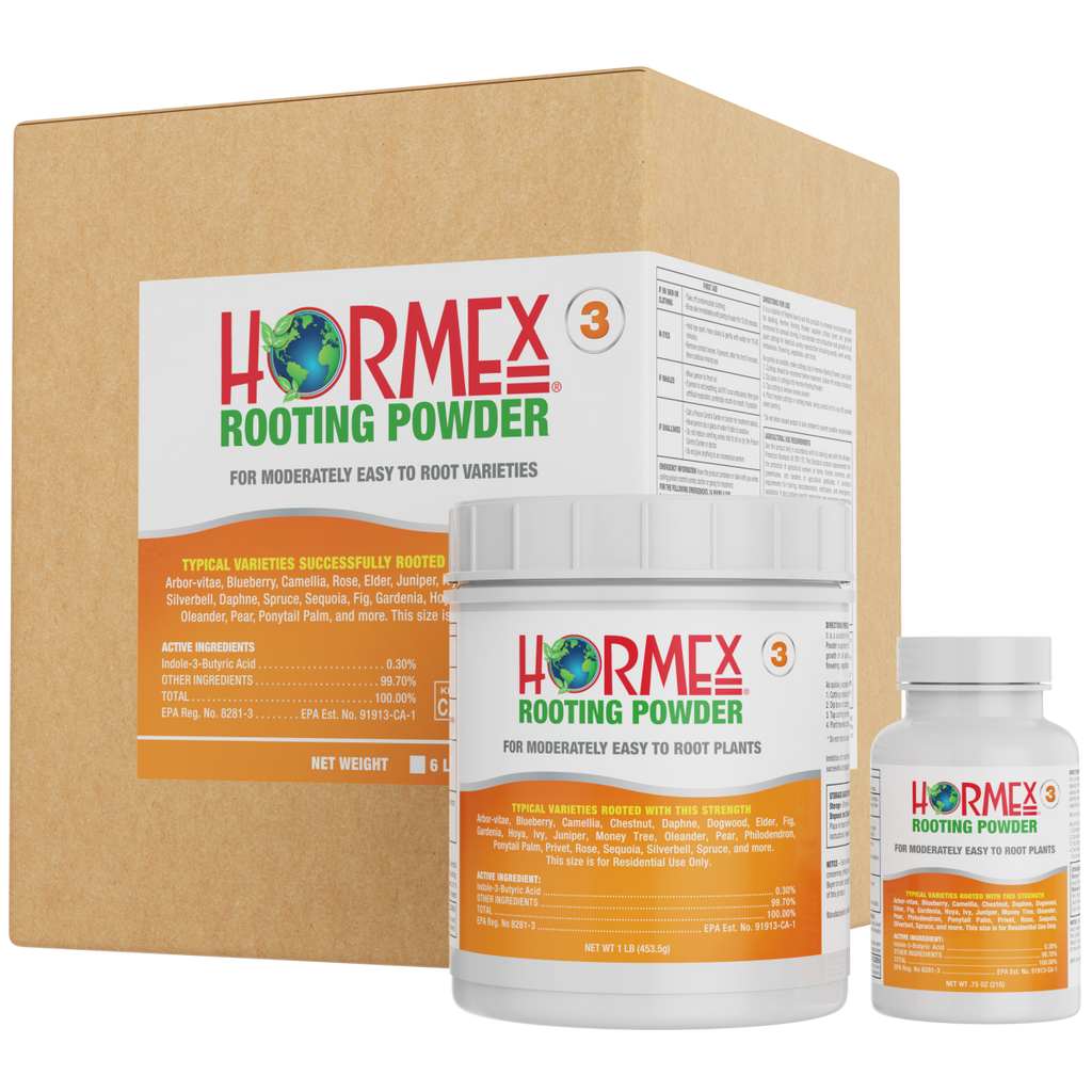 Hormex Rooting Powder #3 (0.30 IBA) - Rooting Hormone for Common Home & Garden Plant Cuttings