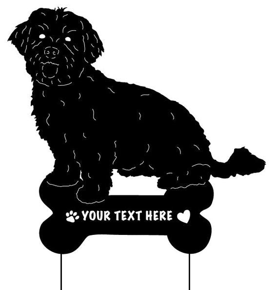 Havanese Dog Garden Stake or Wall Hanging